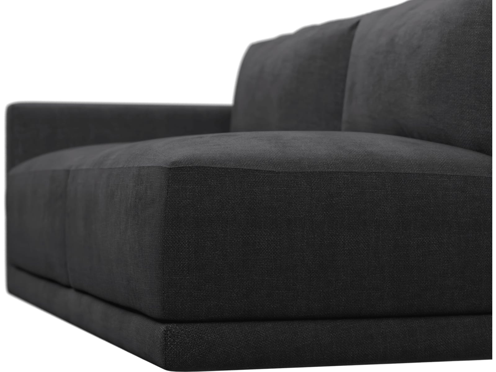 Haven Plaza Flint Grey Left Arm Facing 3 Seater Sofa Module color Plaza Flint Grey