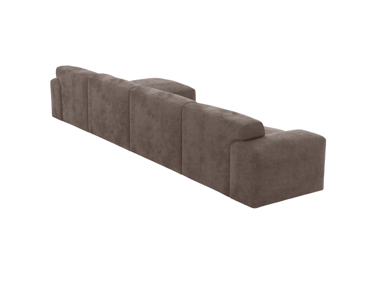 Copenhagen Muse Mink Chaise Sofa - 4 Seater color Muse Mink