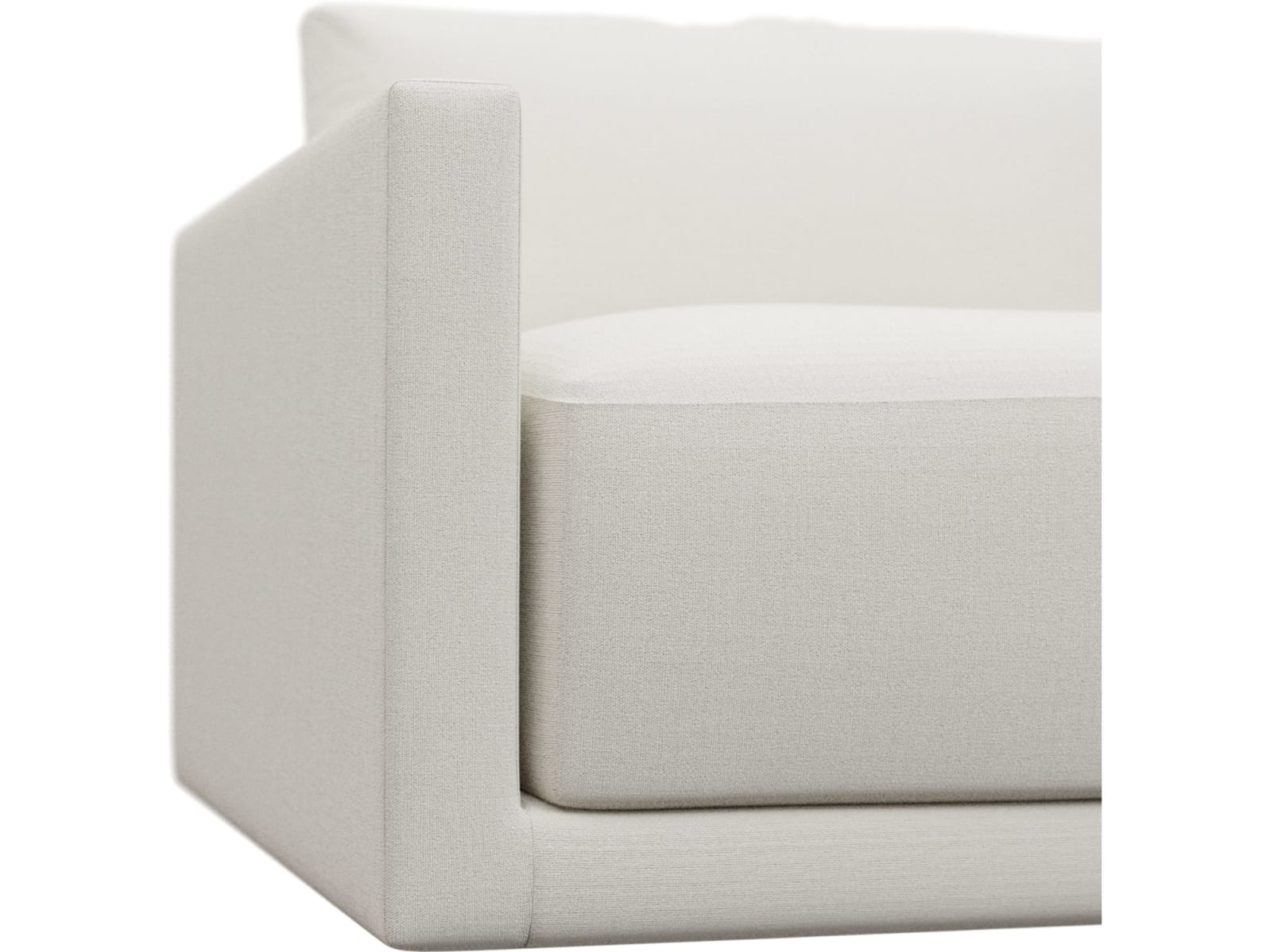 Haven Tribute Ice Left Arm Facing Chair Sofa Module color Tribute Ice