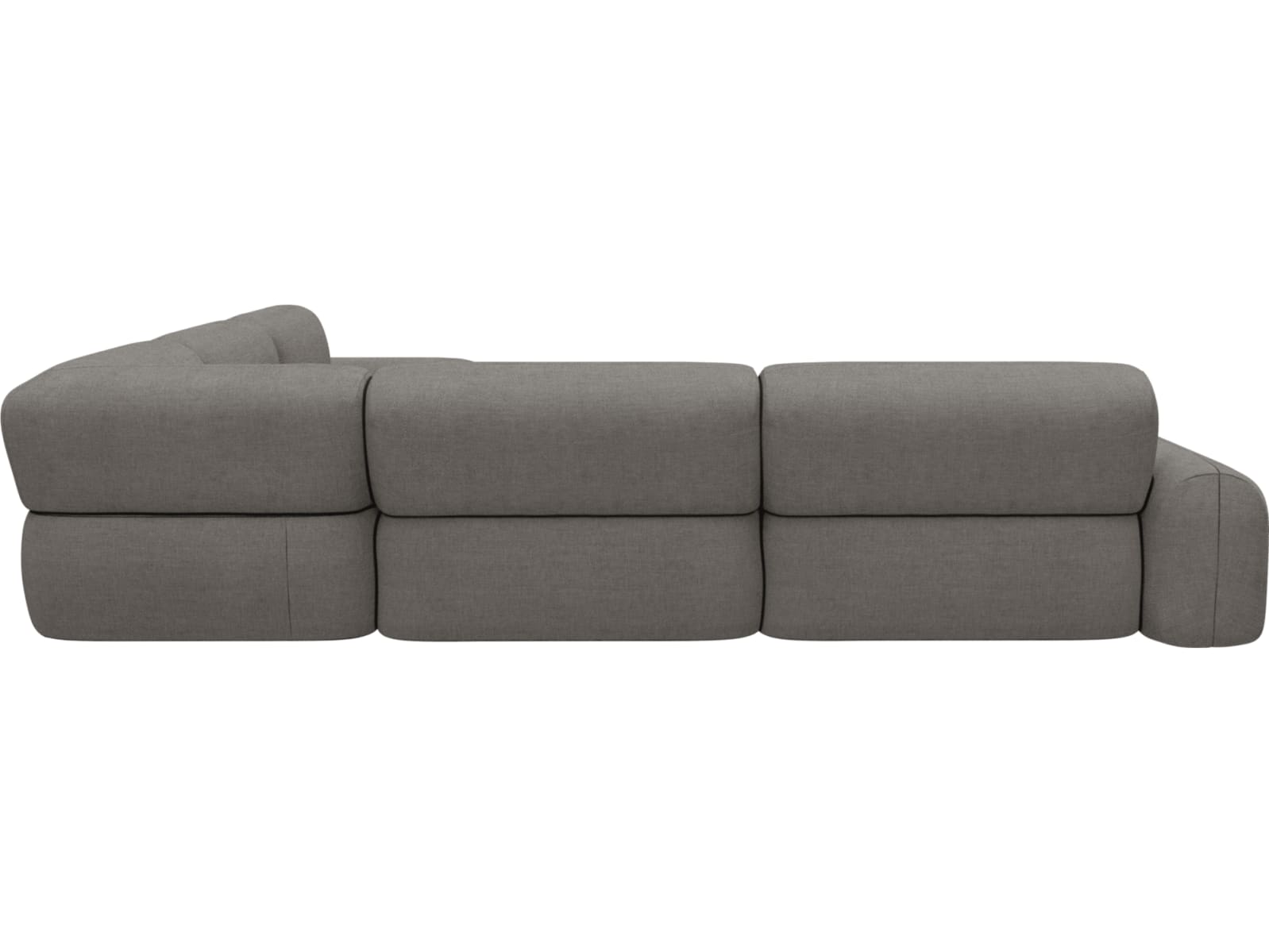 Beckett Isla Soft Grey Modular Corner Sofa - 7 Piece color Isla Soft Grey