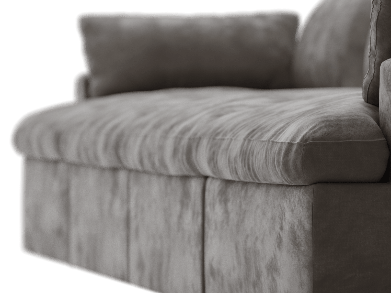 Retreat Muse Mink Modular Sofa - 4 Piece color Muse Mink