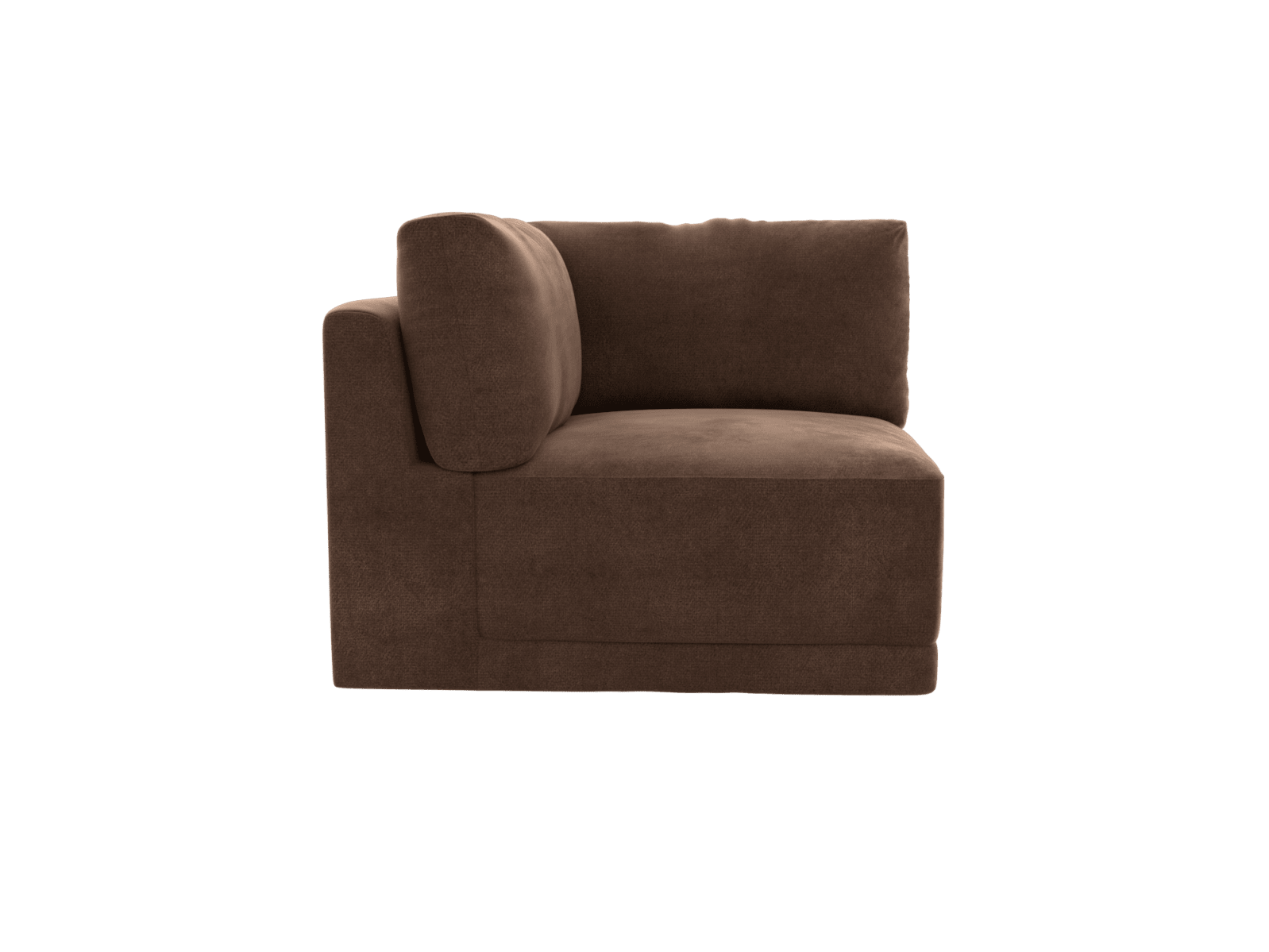 Haven Muse Chocolate Corner Sofa Module color Muse Chocolate
