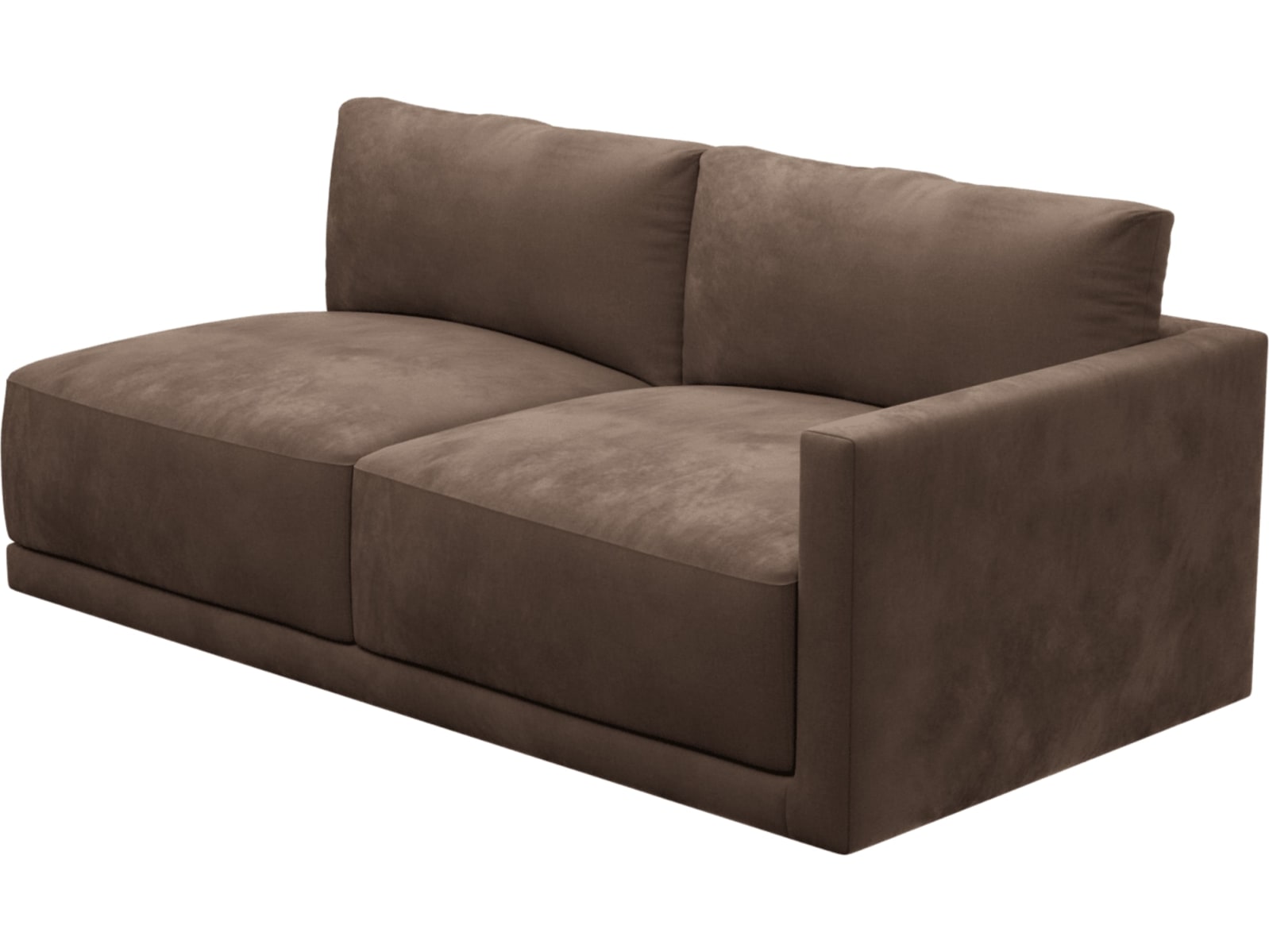 Haven Muse Chocolate Right Arm Facing 3 Seater Sofa Module color Muse Chocolate