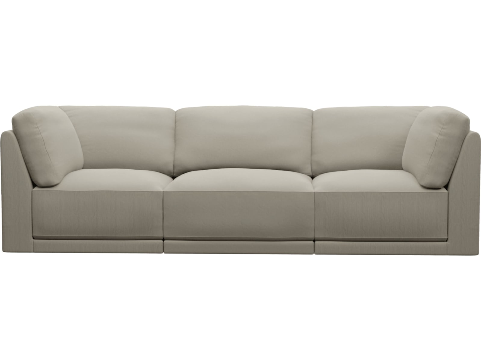 Emily Modular Sofa Plaza Natural - 3 Piece color Plaza Natural