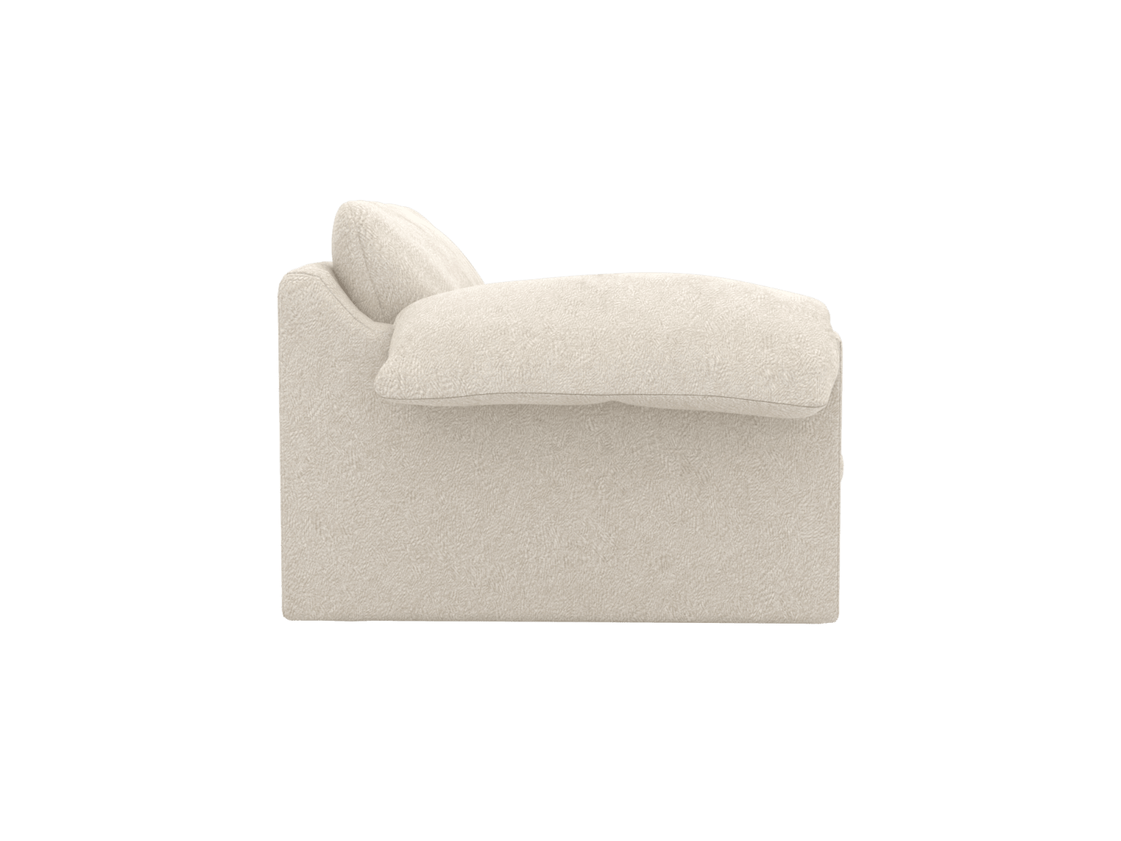 Ludlow Muse Flax Left Arm Facing Chair Module color Muse Flax
