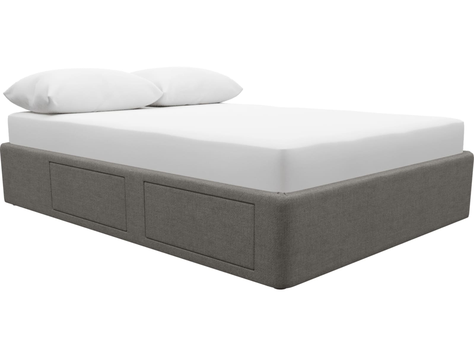 Zenith Storage Drawer Bed Base Isla Soft Grey color Isla Soft Grey