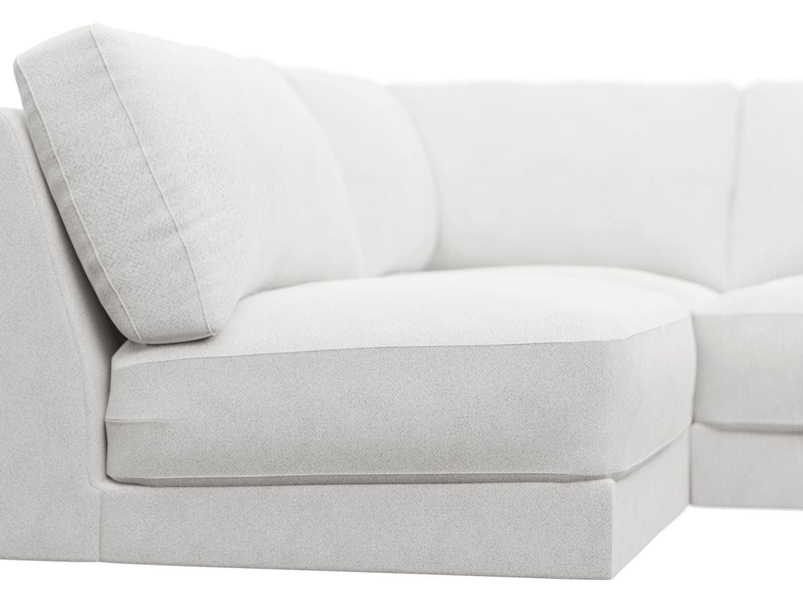 Monica Noa Fog Sofa - 4 Seater LAF Terminal color Noa Fog