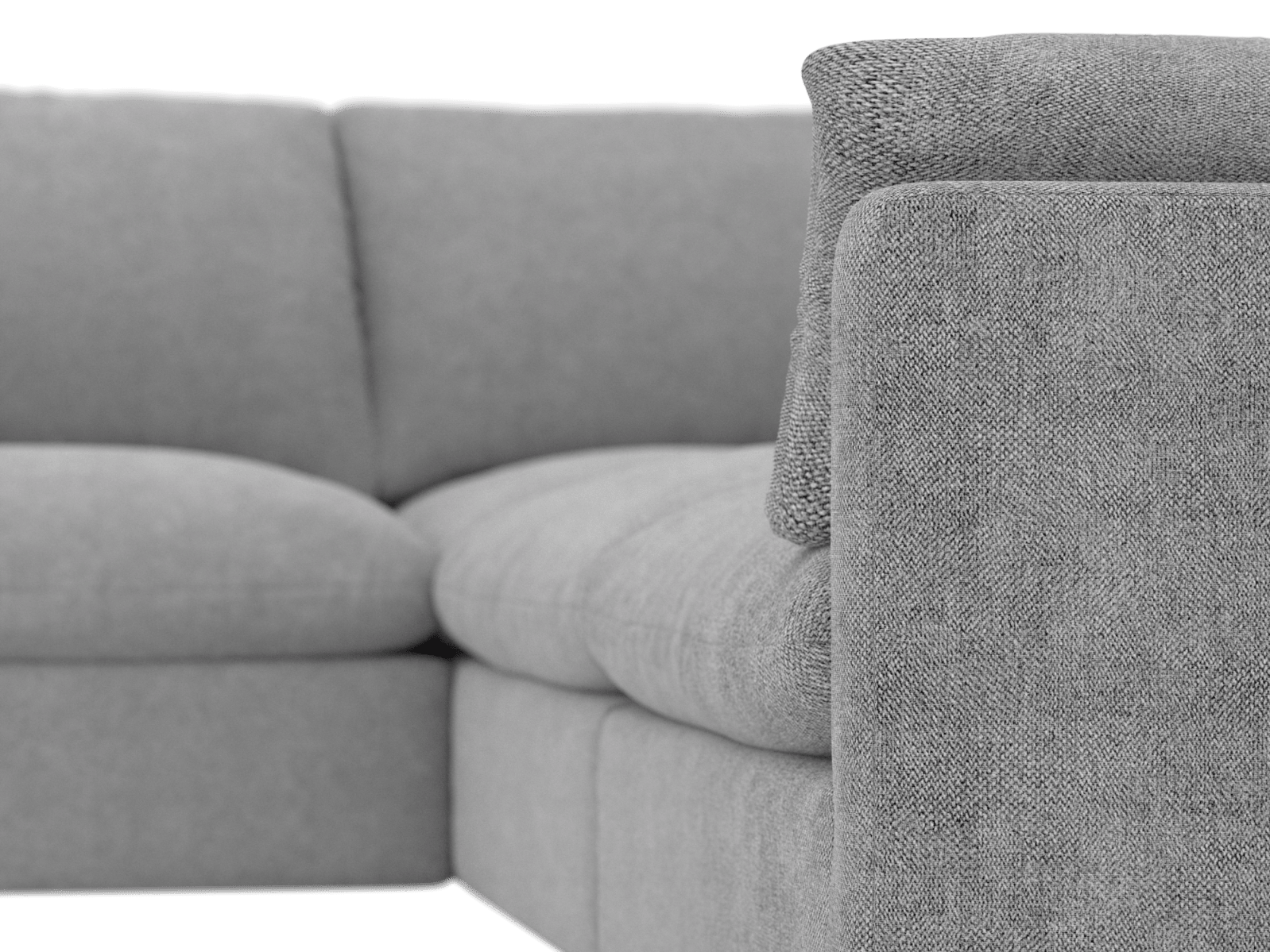 Willow California Slate Corner Sofa - 5 Seater color California Slate