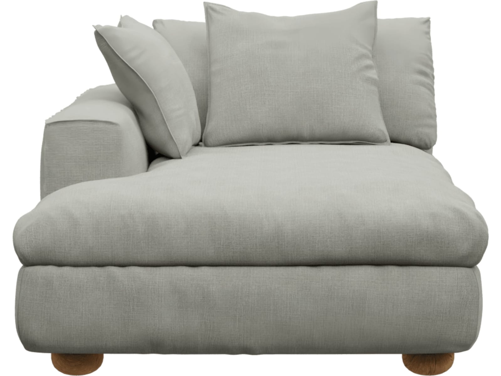 Tully Sofa Modules Slip Covers Toorak Pebble color Toorak Pebble