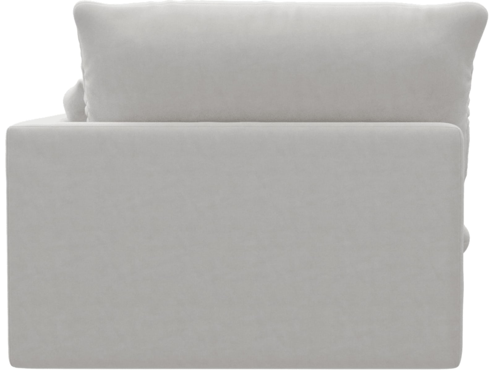 Willow Muse Frost Chaise Right Arm Facing Sofa Module color Muse Frost