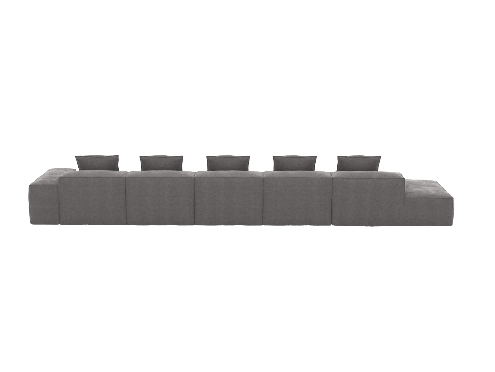 Riley Tribute Storm 6 Seater Terminal Left Modular Sofa color Tribute Storm