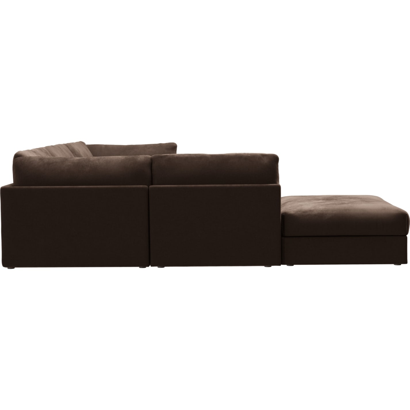 Finley Muse Chocolate Modular Sofa - 5 Seater LAF Terminal color Muse Chocolate