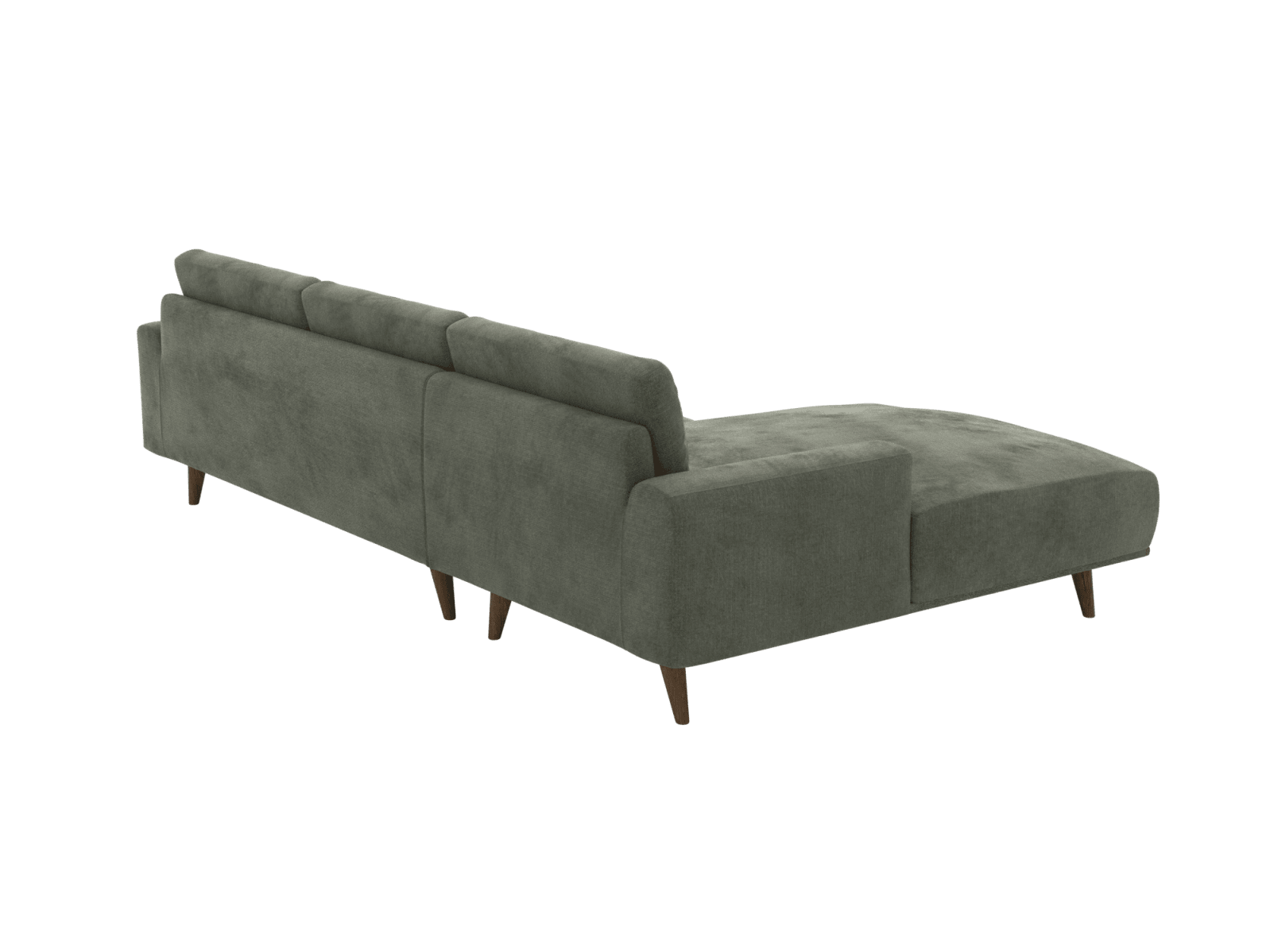 Dane Tribute Dark Jade Chaise Sofa - 3 Seater color Tribute Dark Jade