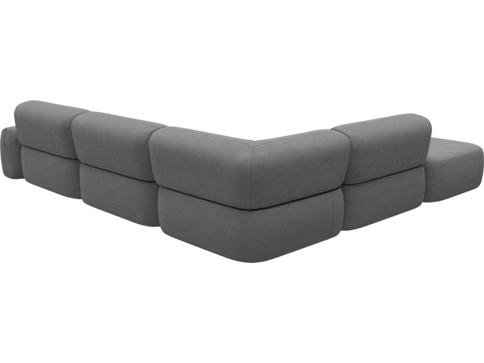 Beckett Maya Flint Modular Sofa - 6 Piece color Maya Flint