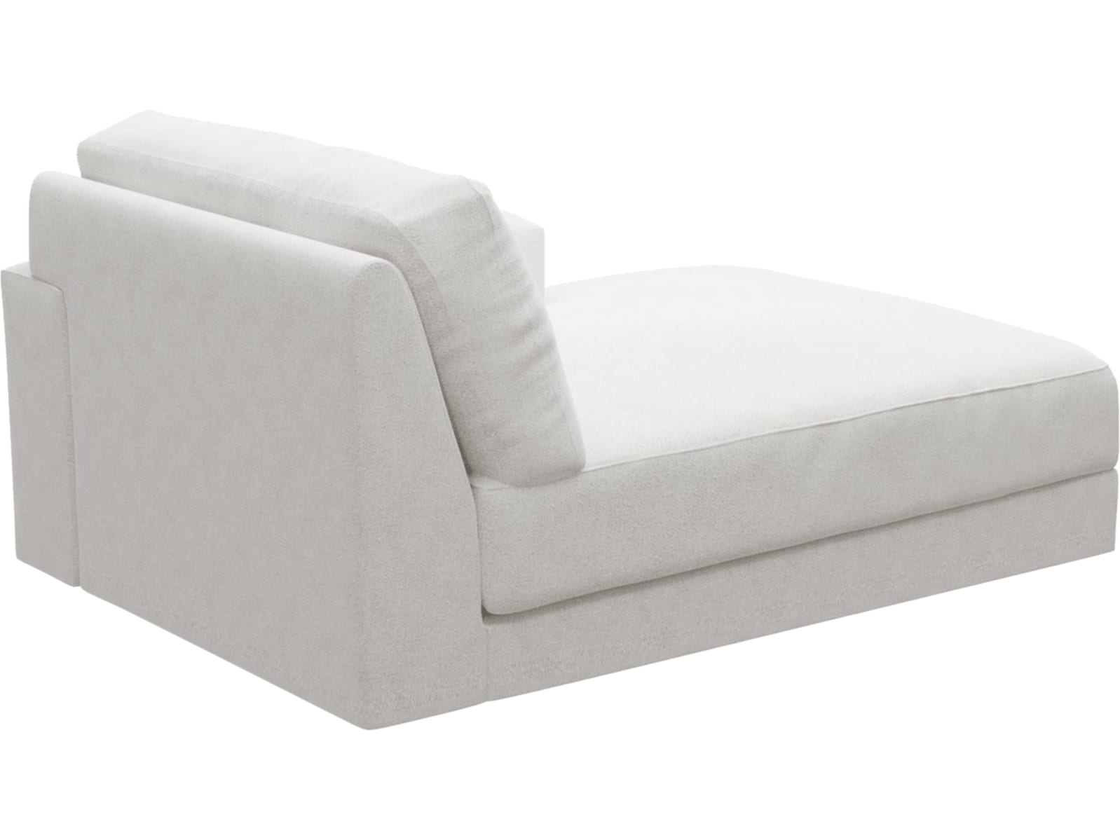 Monica Noa Fog Right Arm Facing Chaise Module color Noa Fog