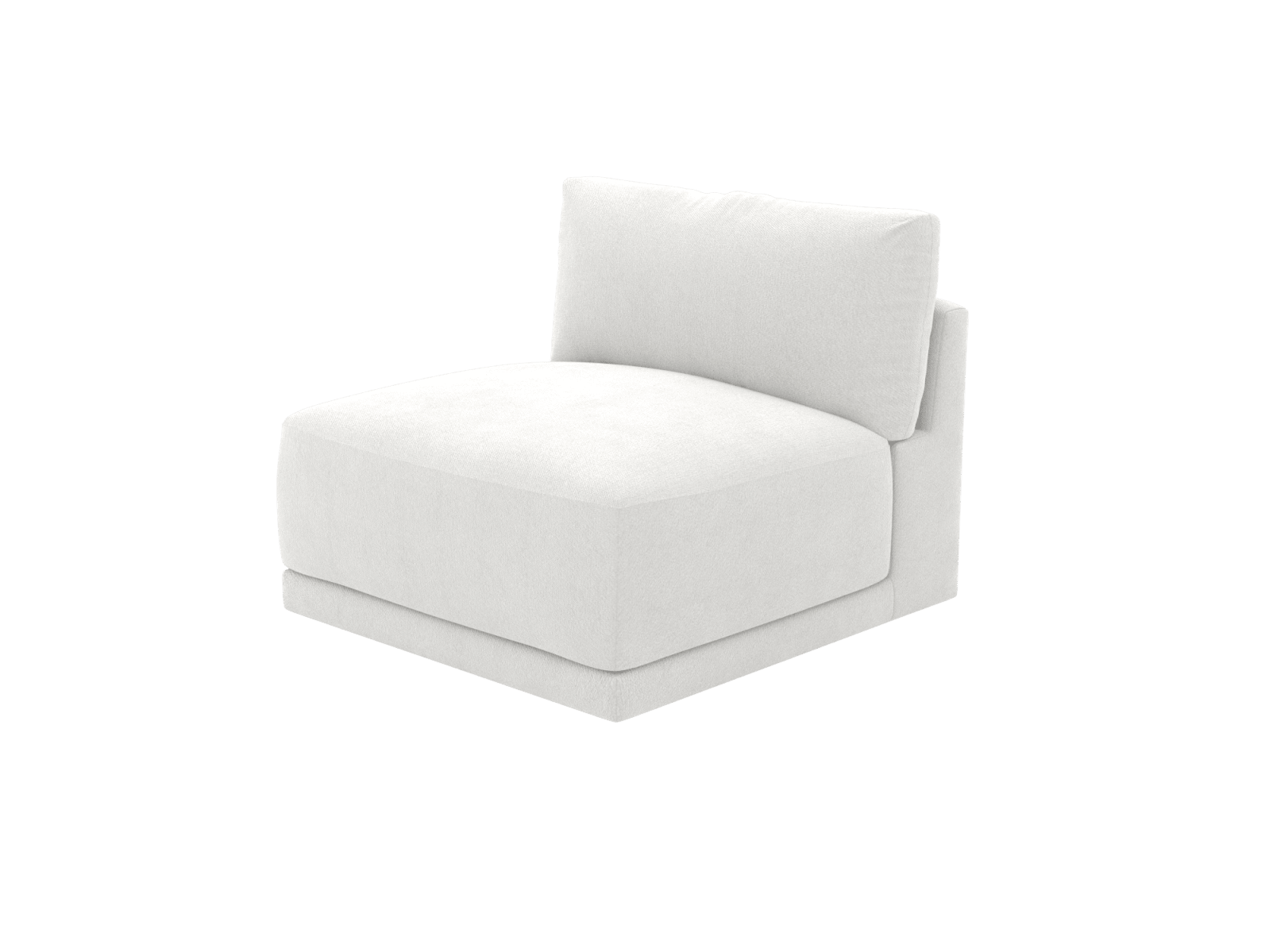 Haven Muse Frost 1 Seater Armless Sofa Module color Muse Frost