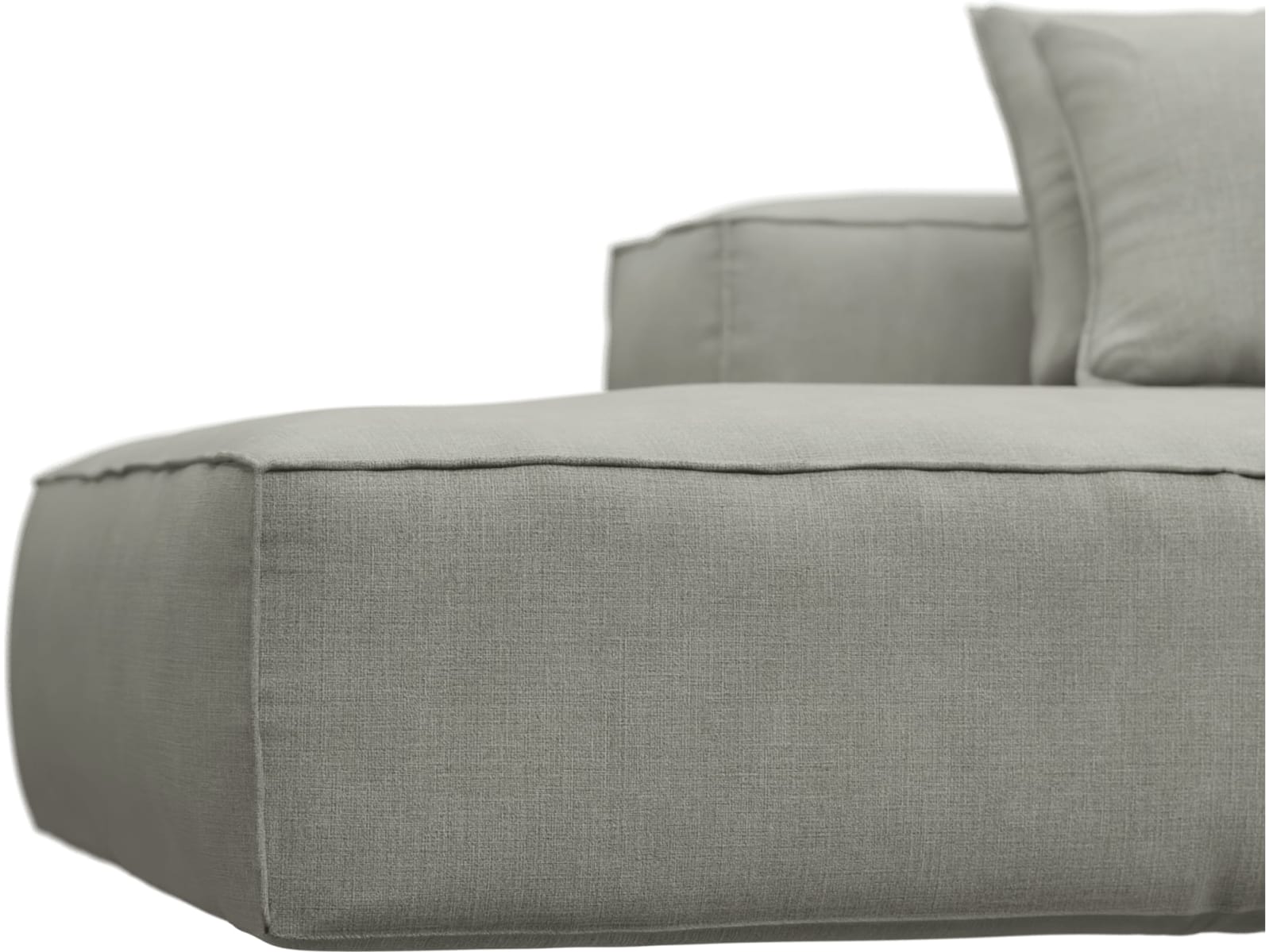Riley Toorak Pebble Modular Sofa - 1x Arm, 4x Armless, 1x Left Terminal color Toorak Pebble