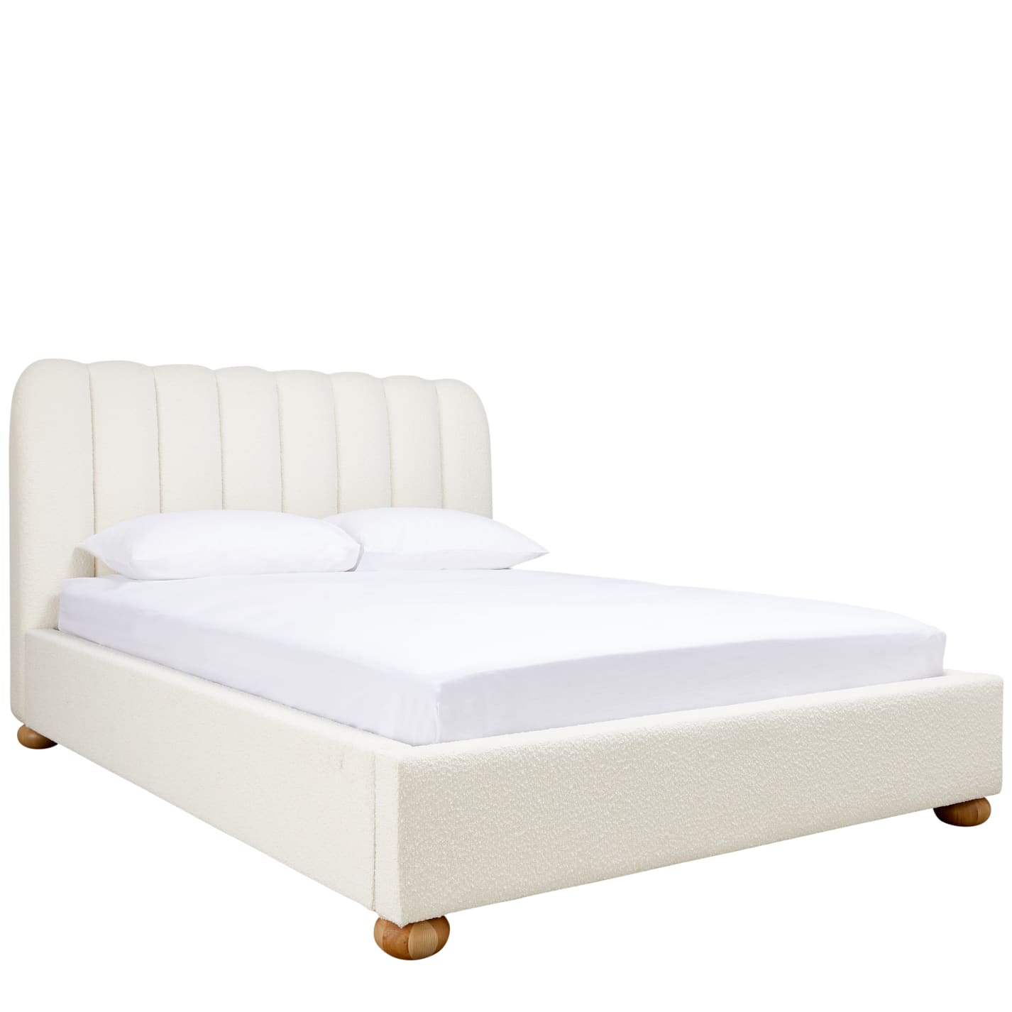 Maeve Boucle Fashion Bed Ivory - Double color Ivory