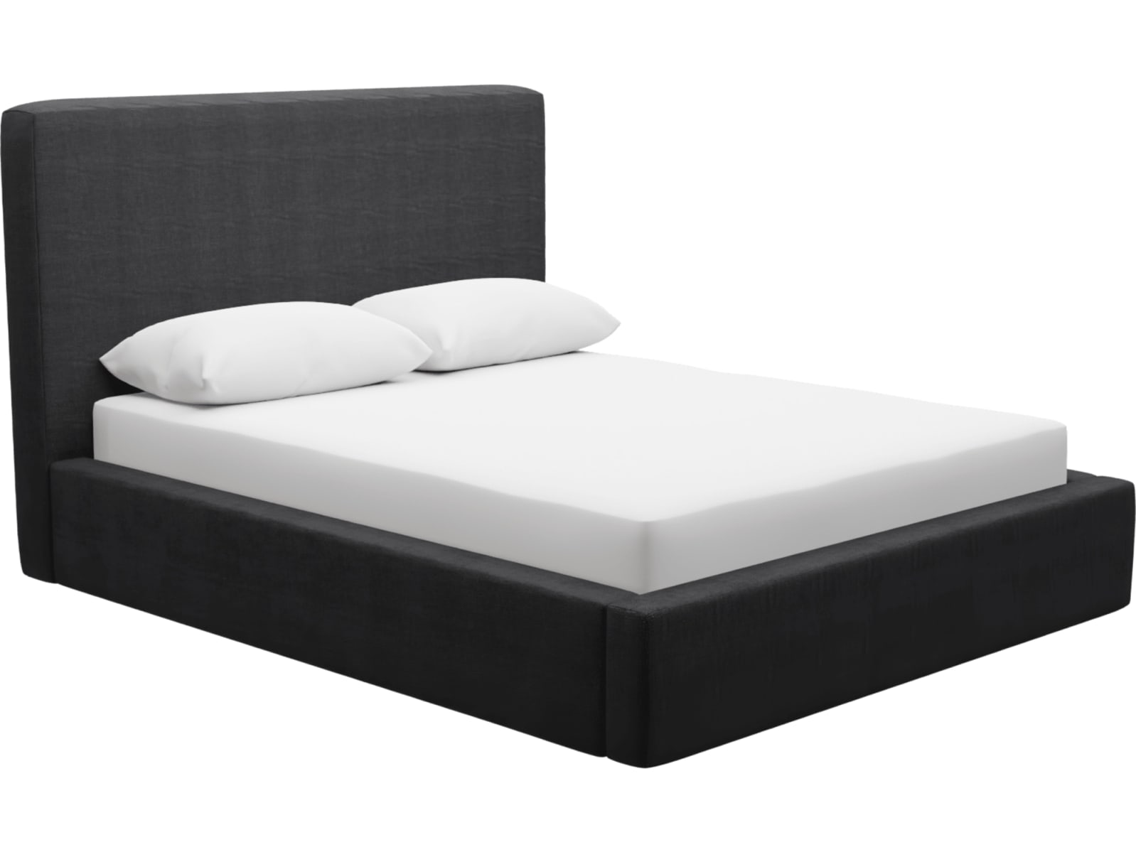 Felix Gas Lift Bed Plaza Flint Grey color Plaza Flint Grey