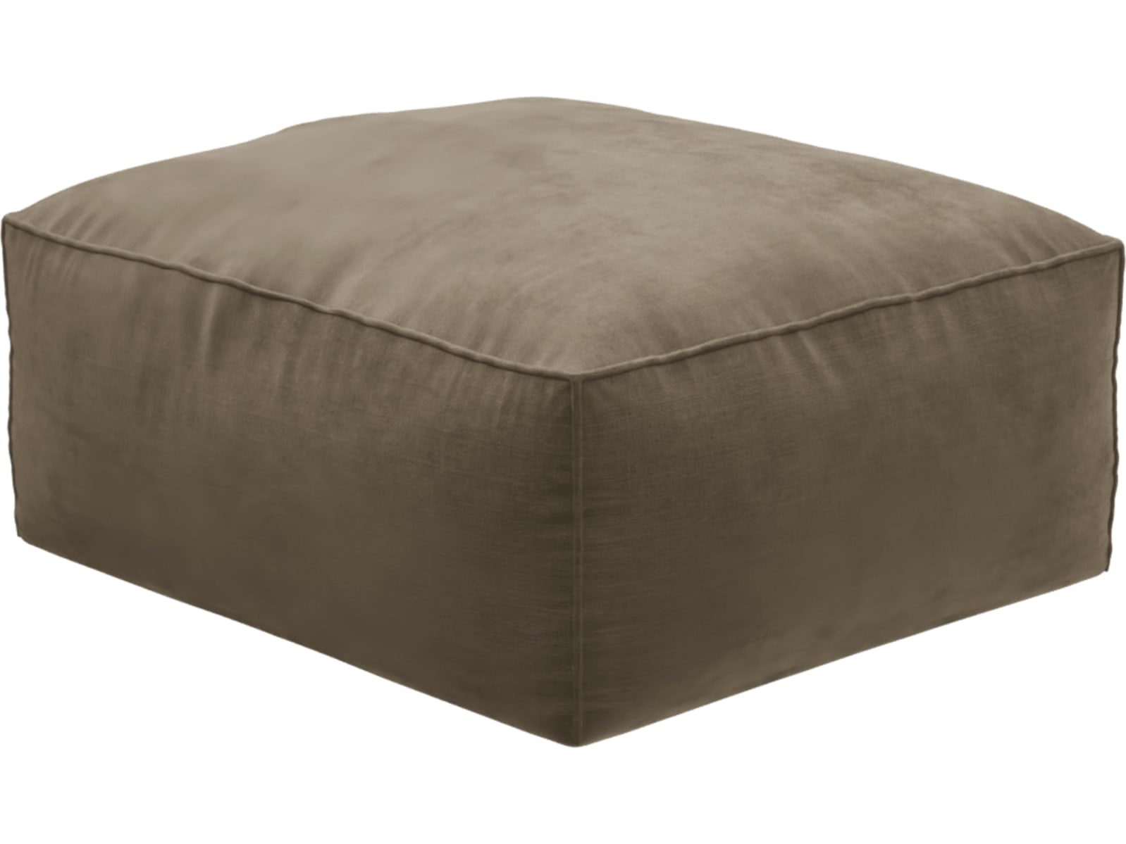 Riley Tribute Walnut Modular Small Ottoman color Tribute Walnut