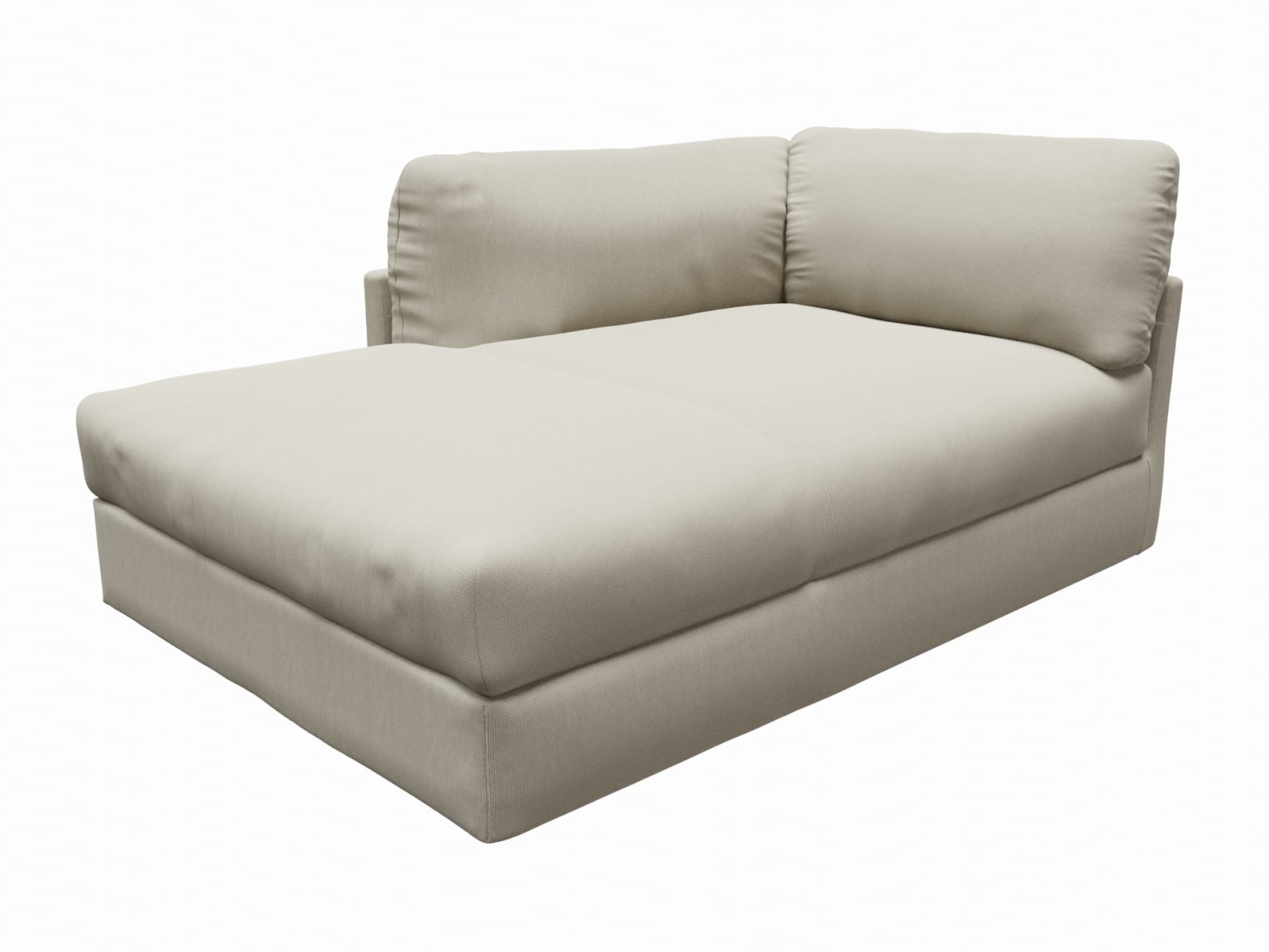 Finley Plaza Natural Left Arm Facing Chaise Module color Plaza Natural