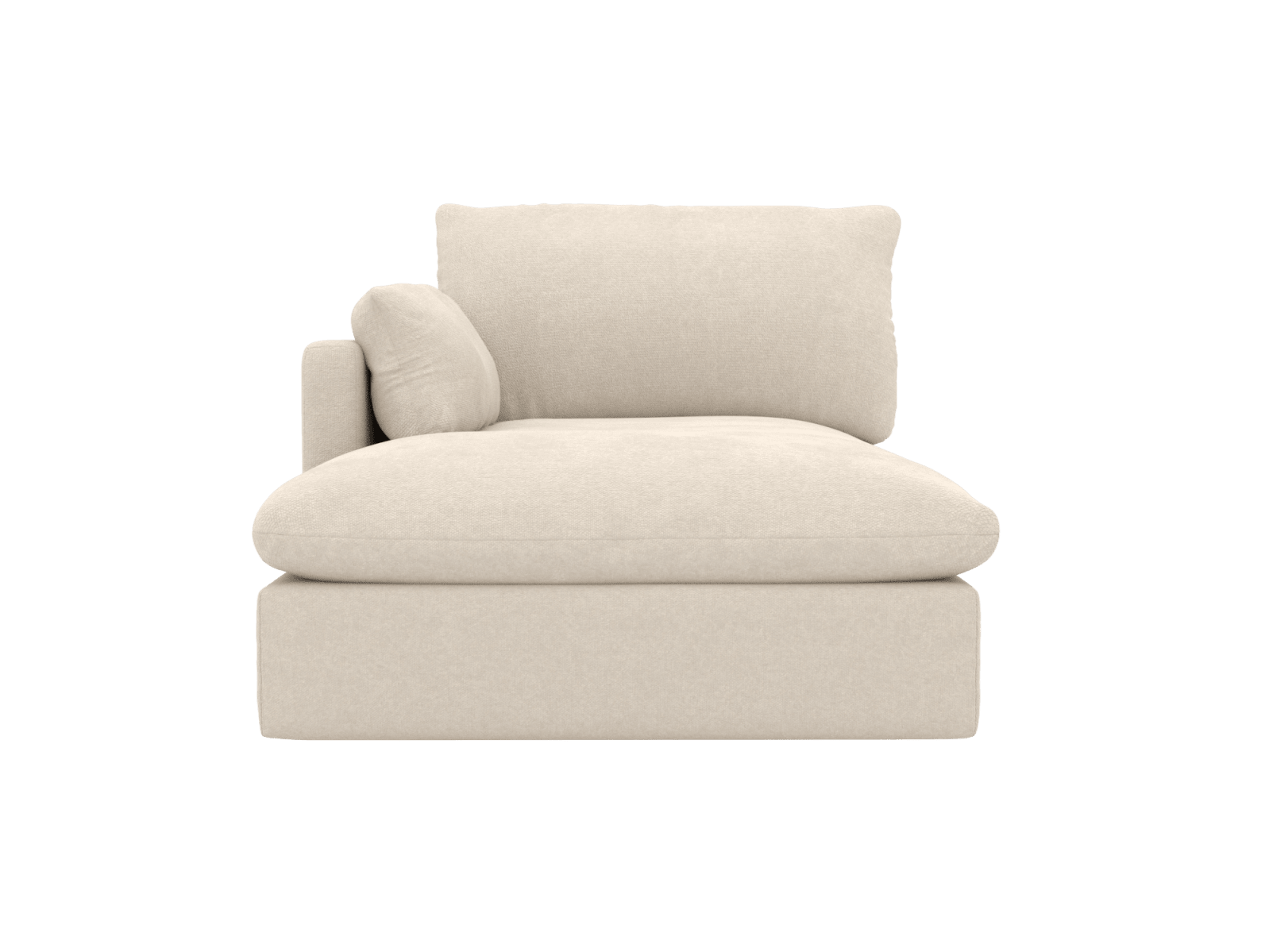 Willow Tribute Shell Chaise Left Arm Facing Sofa Module color Tribute Shell