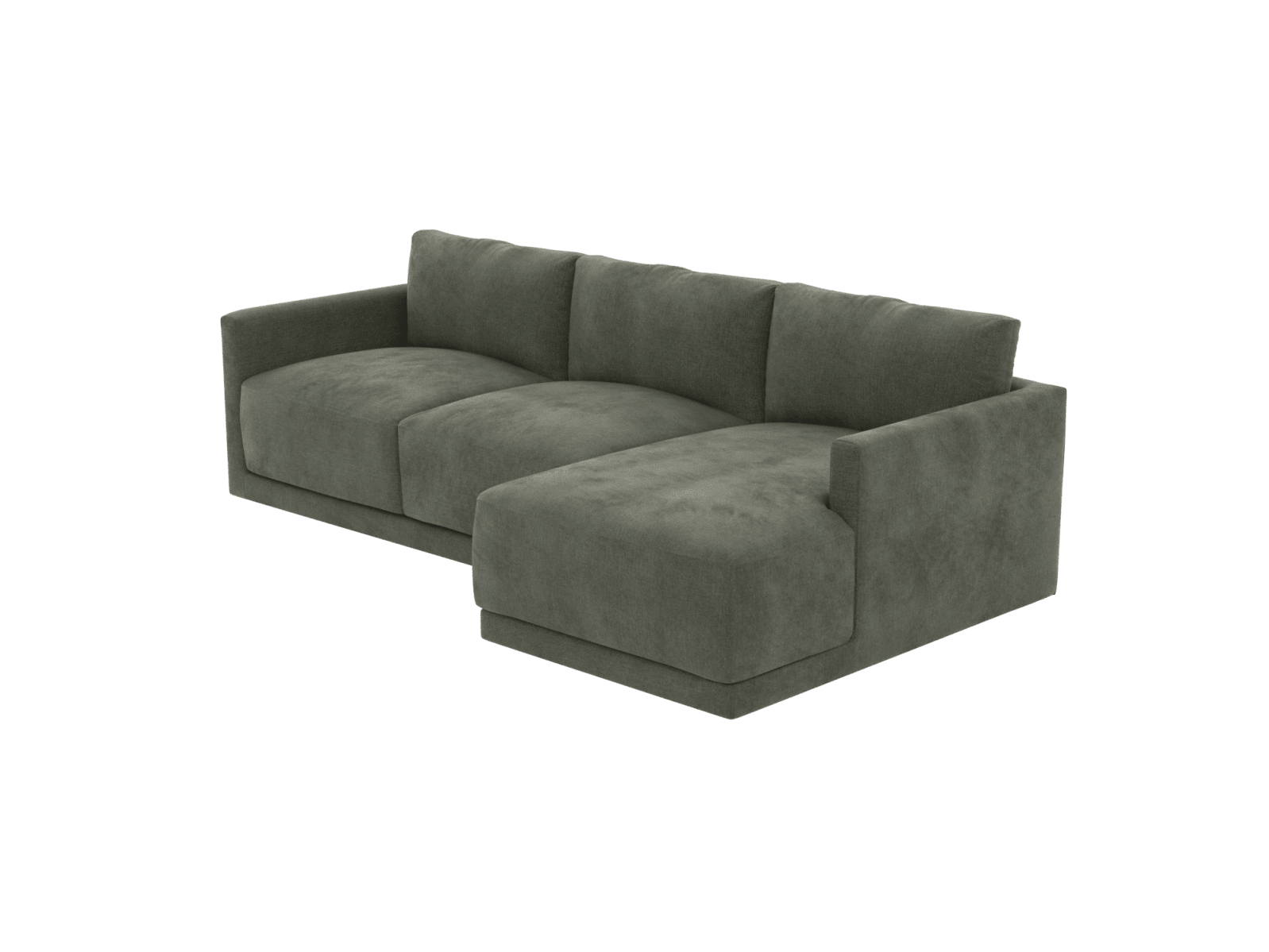Haven Tribute Dark Jade 3 Seater Chaise Sofa color Tribute Dark Jade