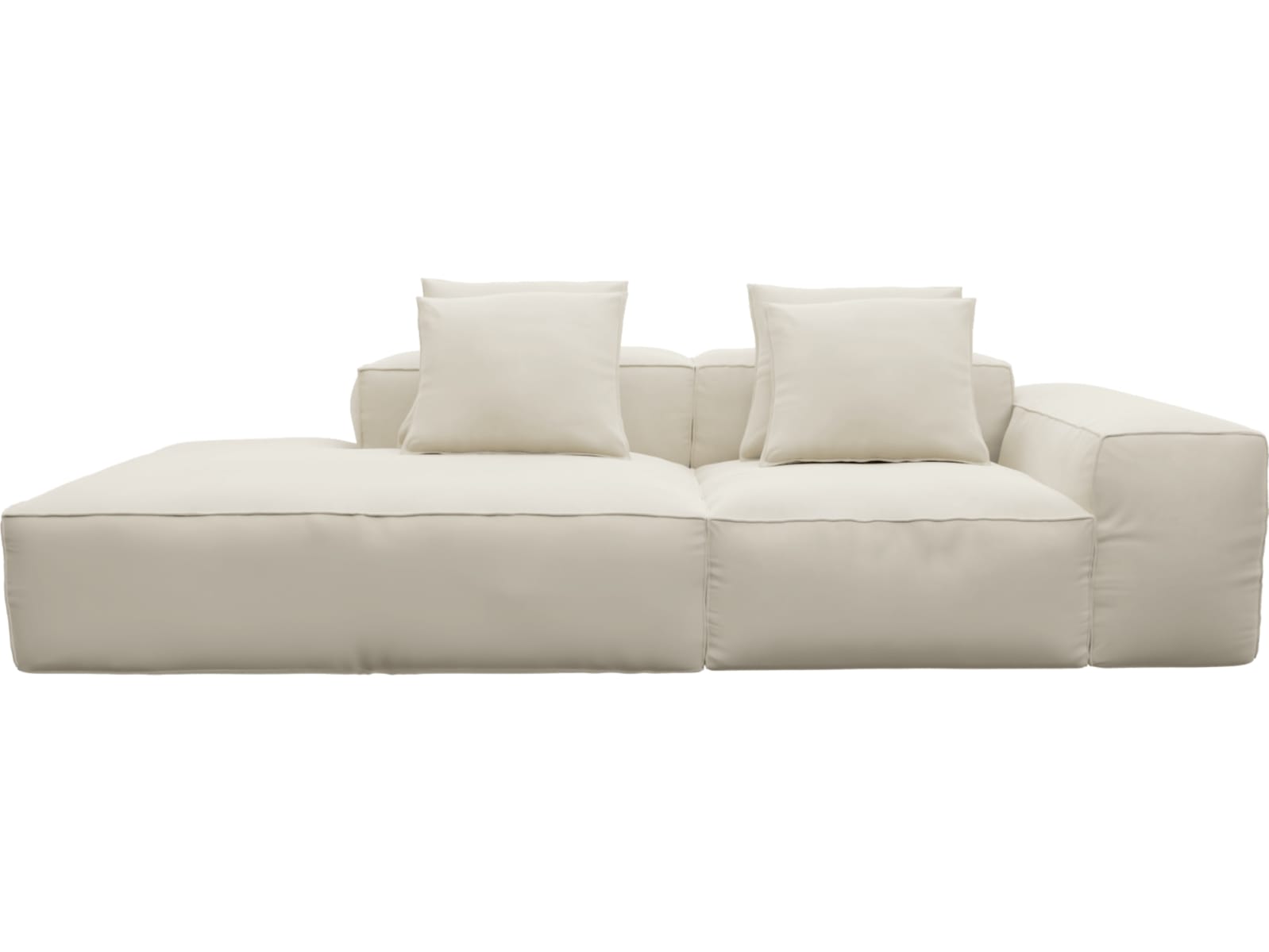 Riley Alpine Mist Modular Sofa - 1x Arm, 1x Armless, 1x Left Terminal color Alpine Mist
