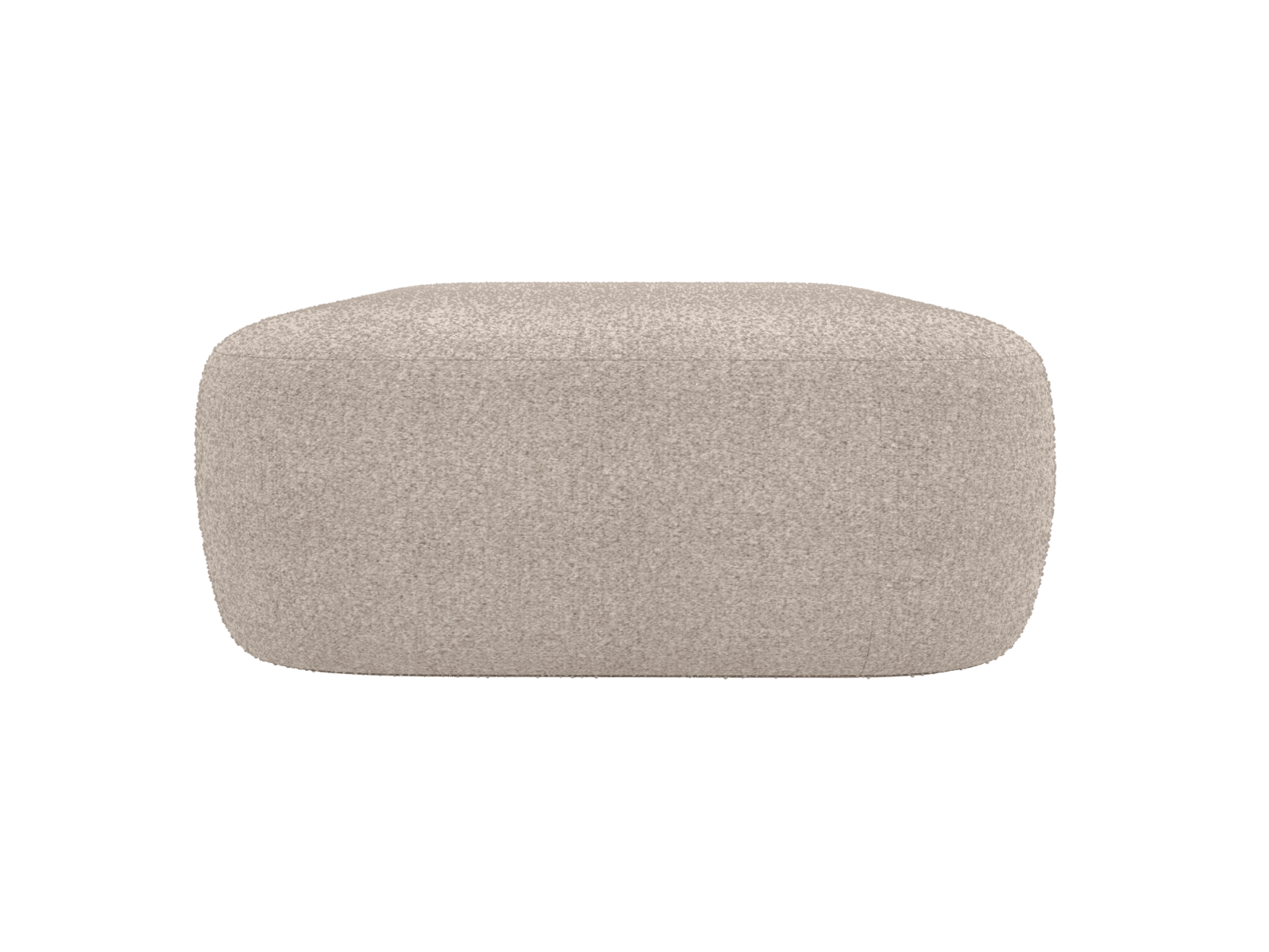 Beckett Boucle Pumice Ottoman color Boucle Pumice