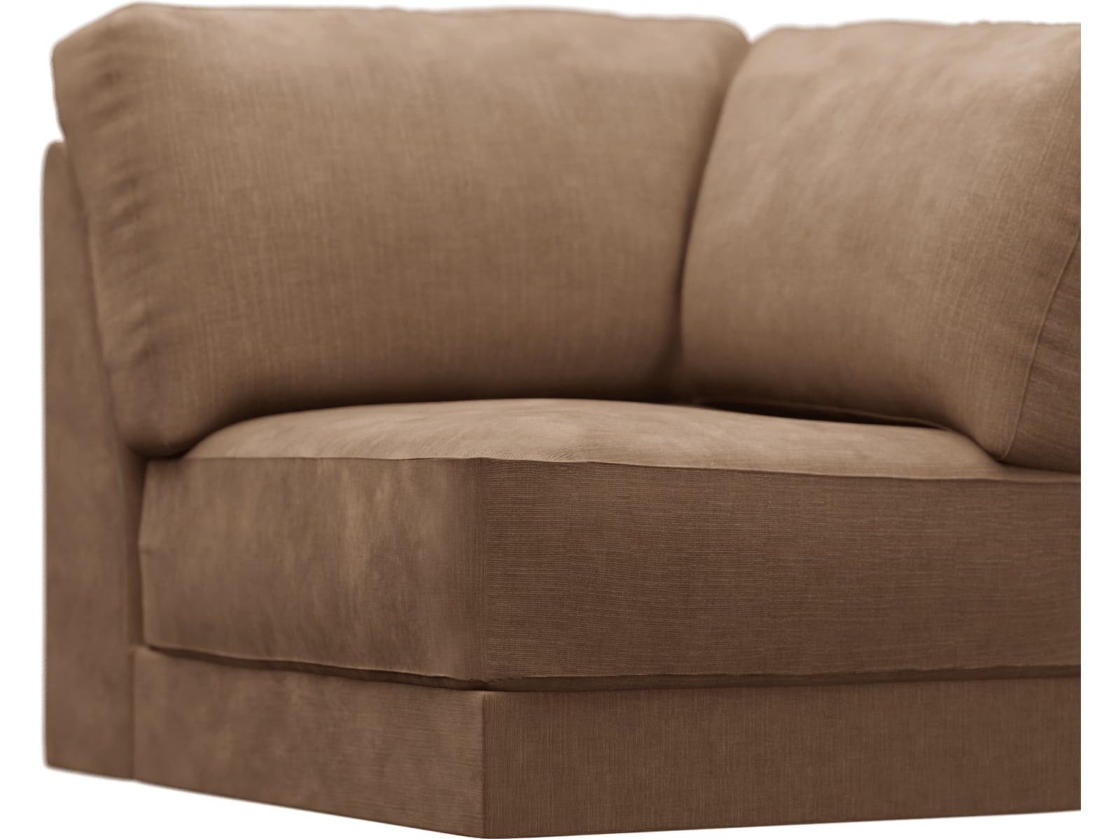 Monica Tribute Chestnut Corner Sofa Chair Module color Tribute Chestnut