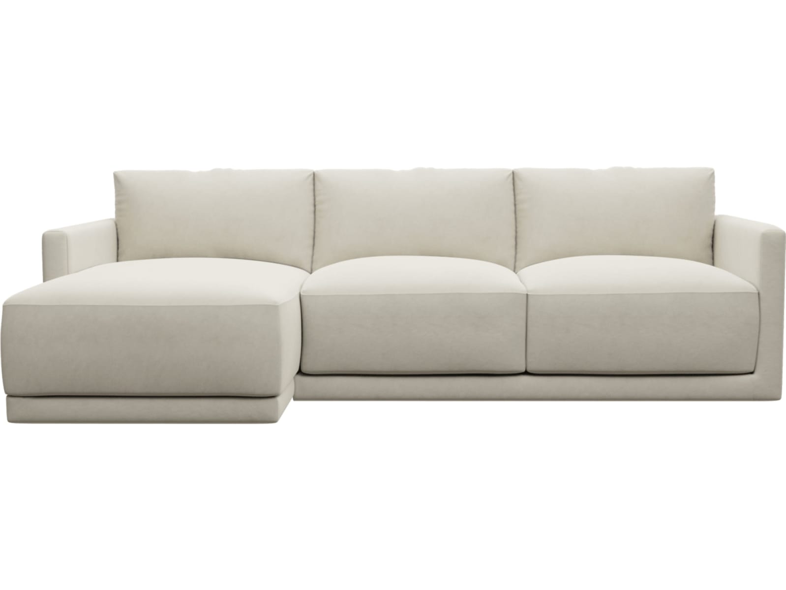 Haven Apt Muse Flax Chaise Sofa color Muse Flax