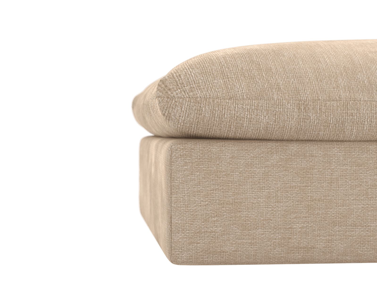 Willow Muse Driftwood Ottoman color Muse Driftwood