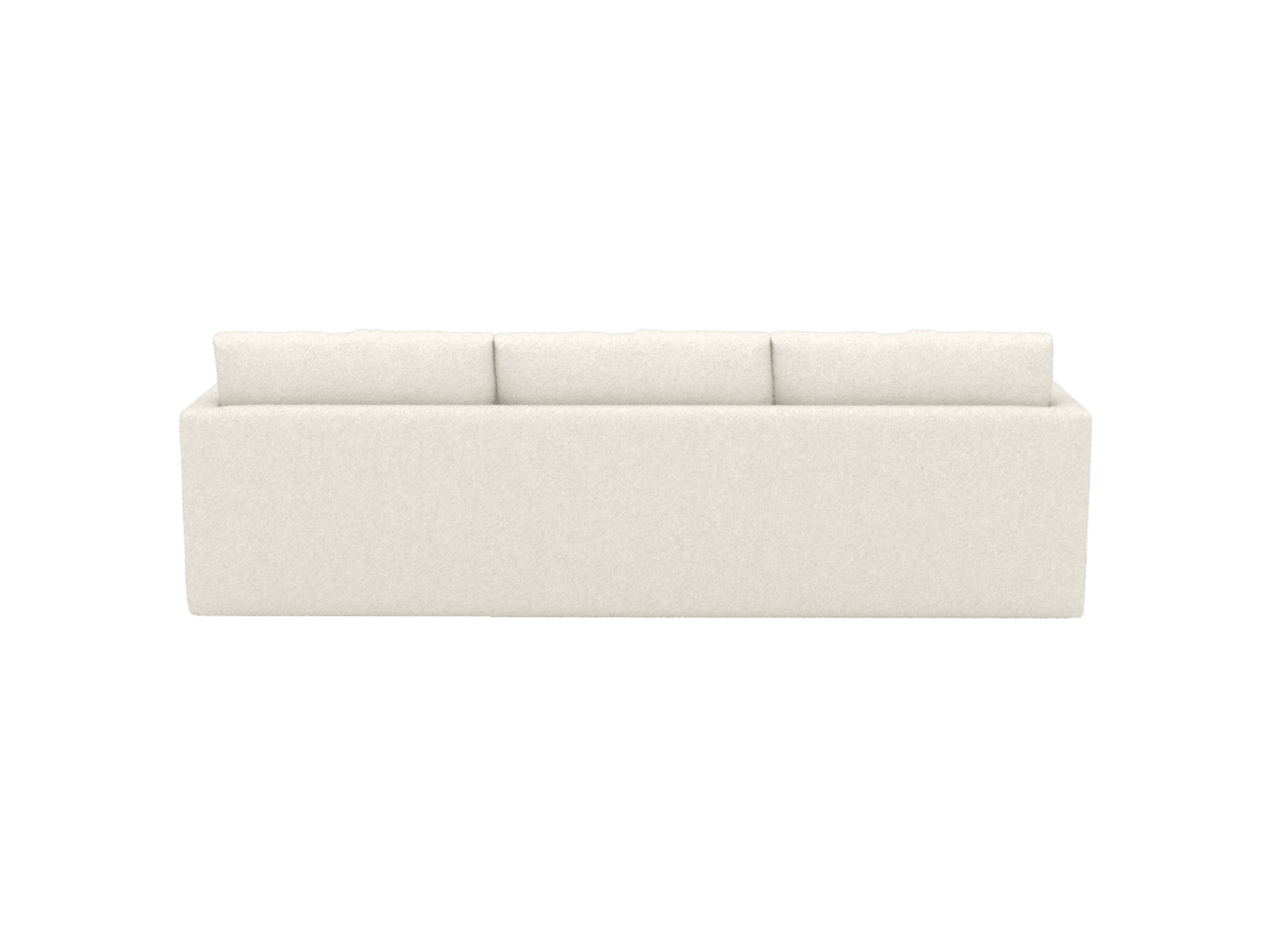Haven Boucle Ivory 3 Seater Chaise Sofa color Boucle Ivory