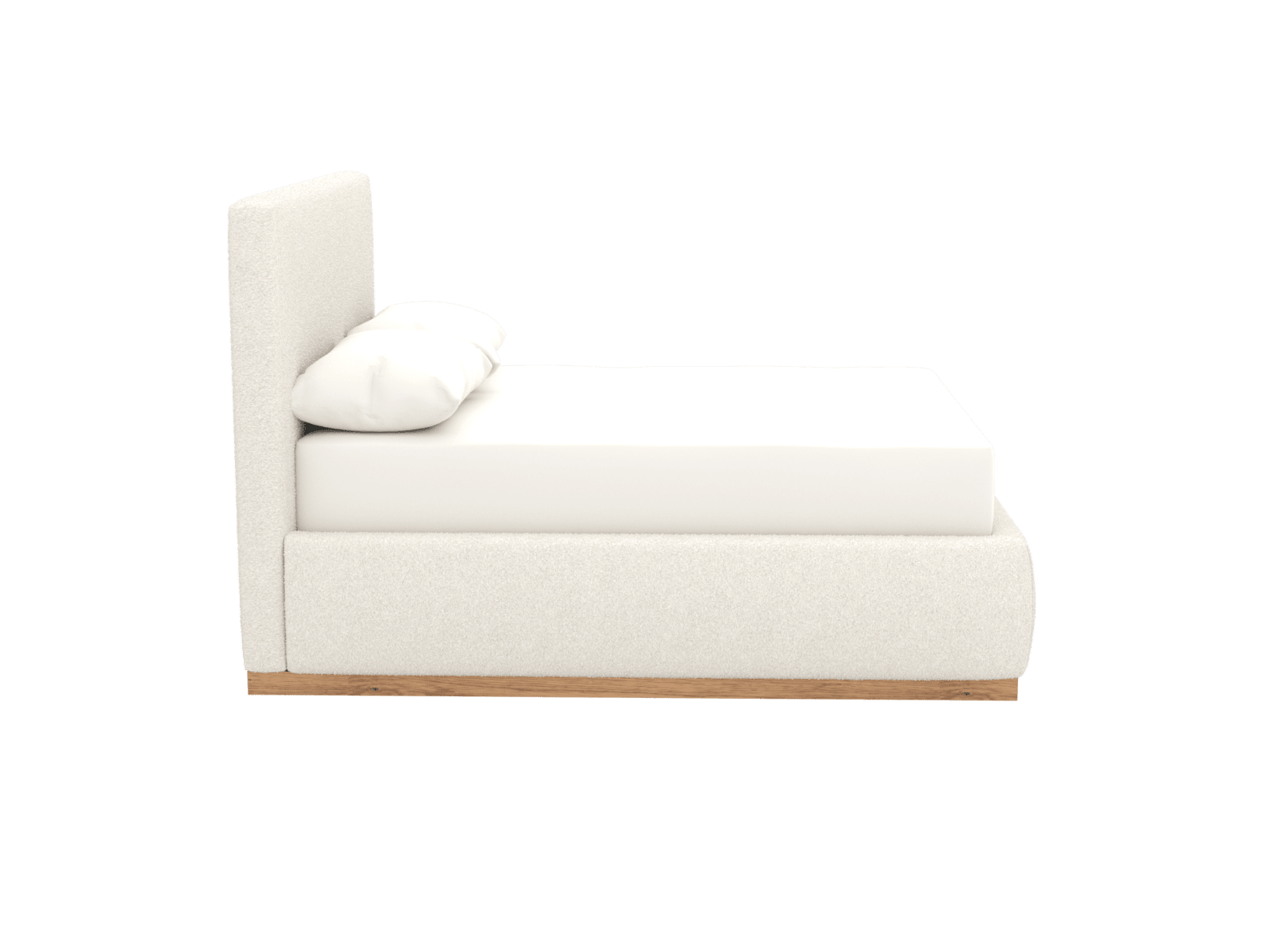 Haven Gas Lift Bed Boucle Ivory Double color Boucle Ivory