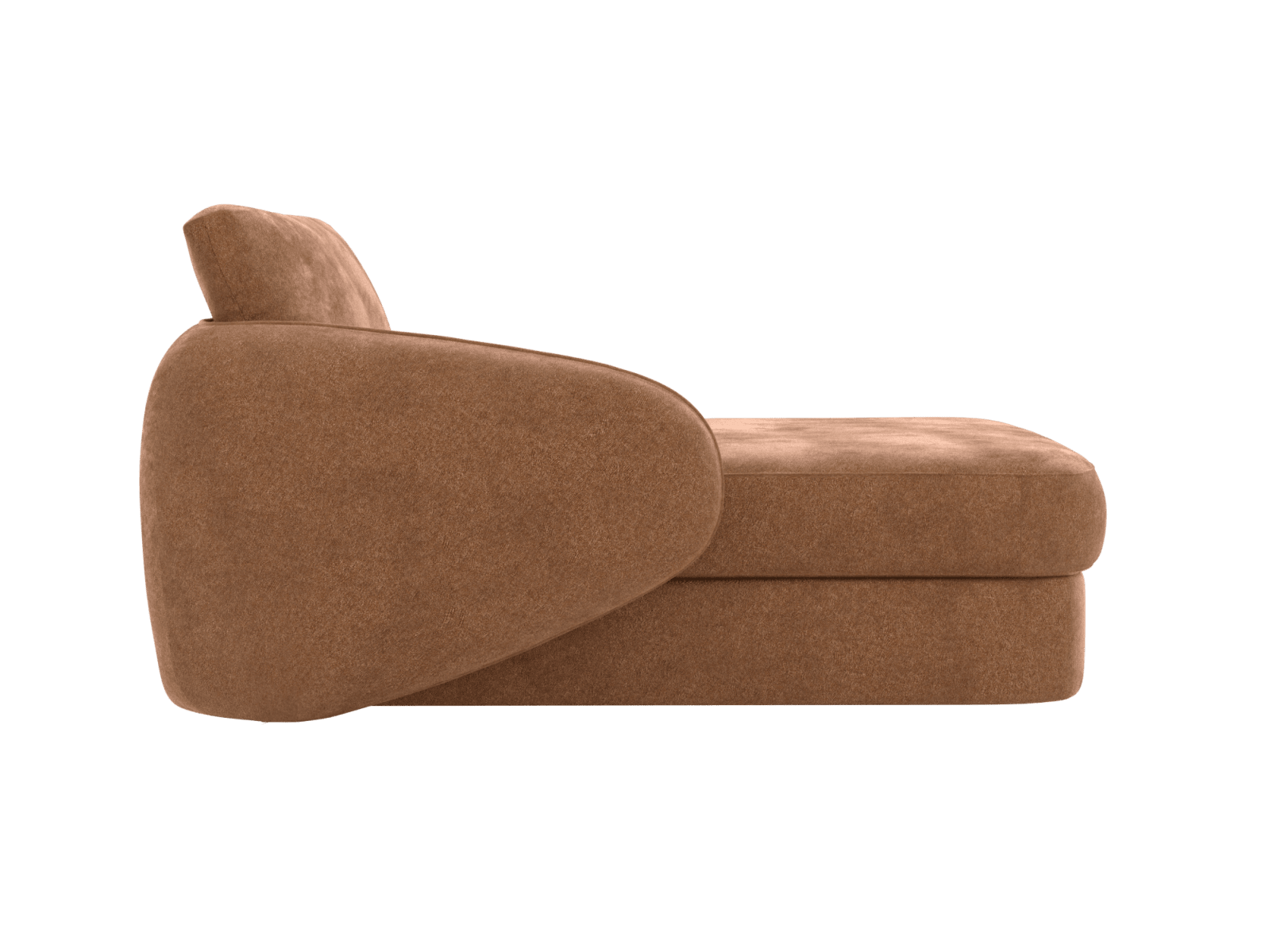 Esme Tribute Chestnut Left Arm Facing Chaise Module color Tribute Chestnut
