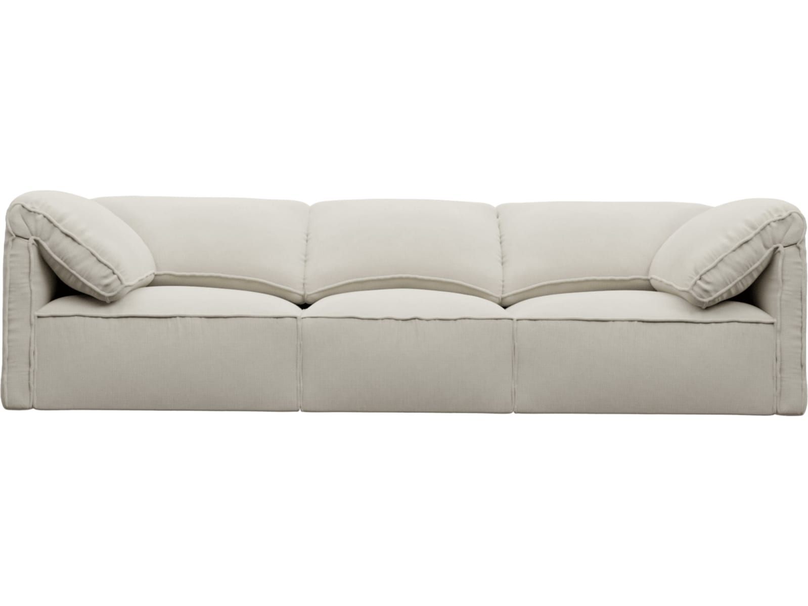Kai Toorak Pearl Modular Sofa - 3 Seater color Toorak Pearl