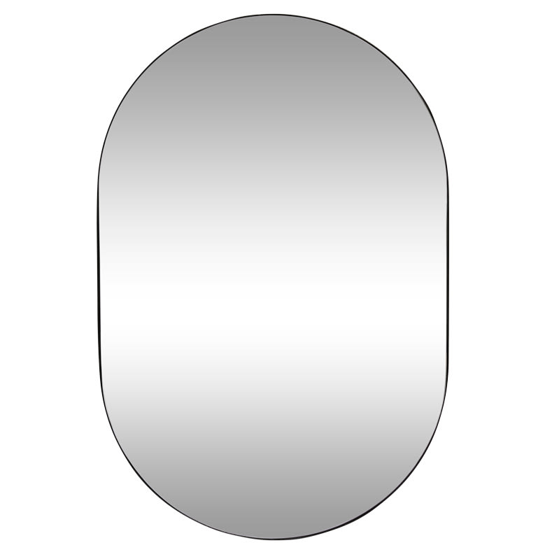 Fenn Wall Mirror Black - 60cm x 90cm color Black