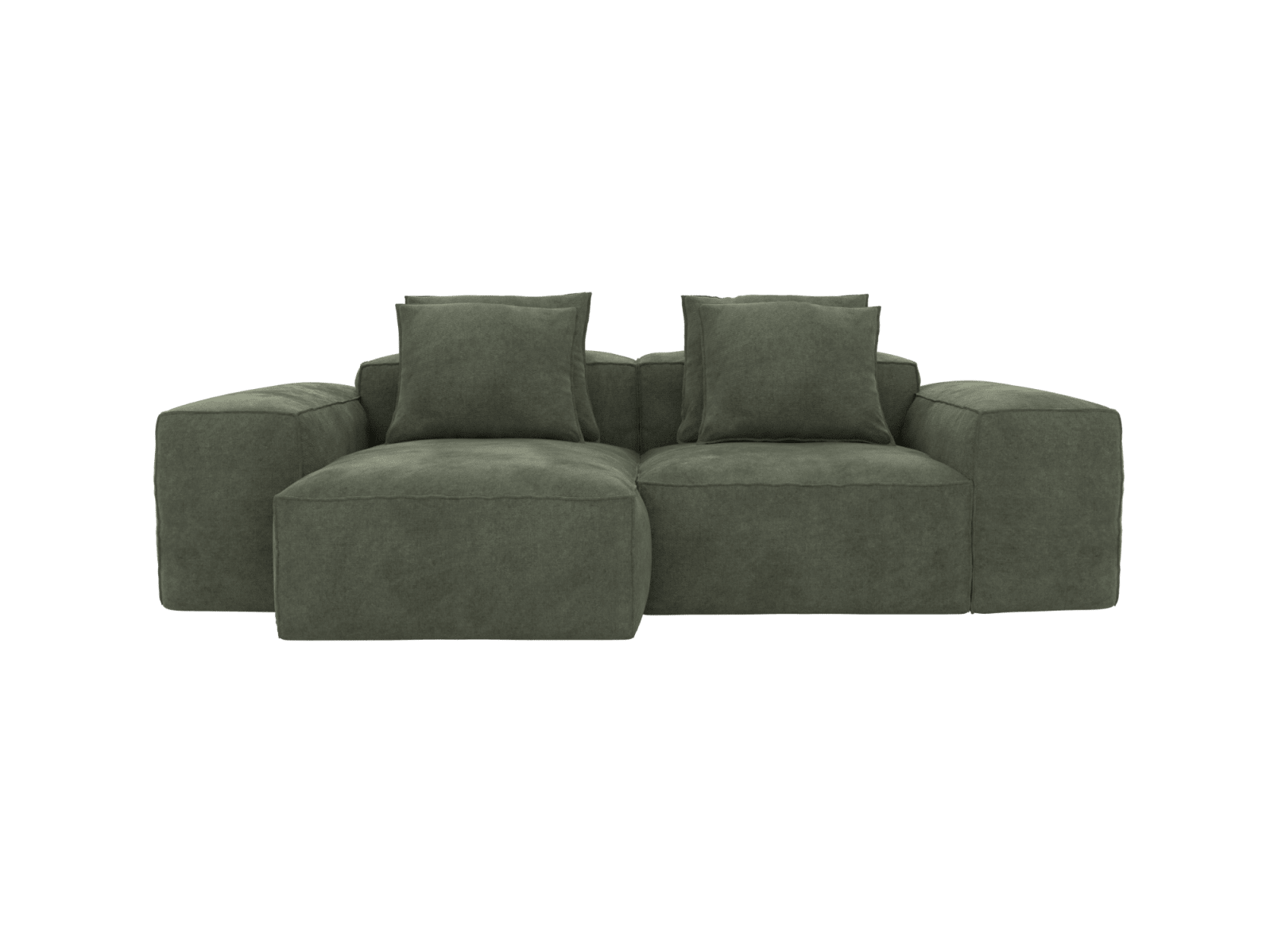 Riley Muse Forest Modular Chaise Sofa - 2 Seater color Muse Forest