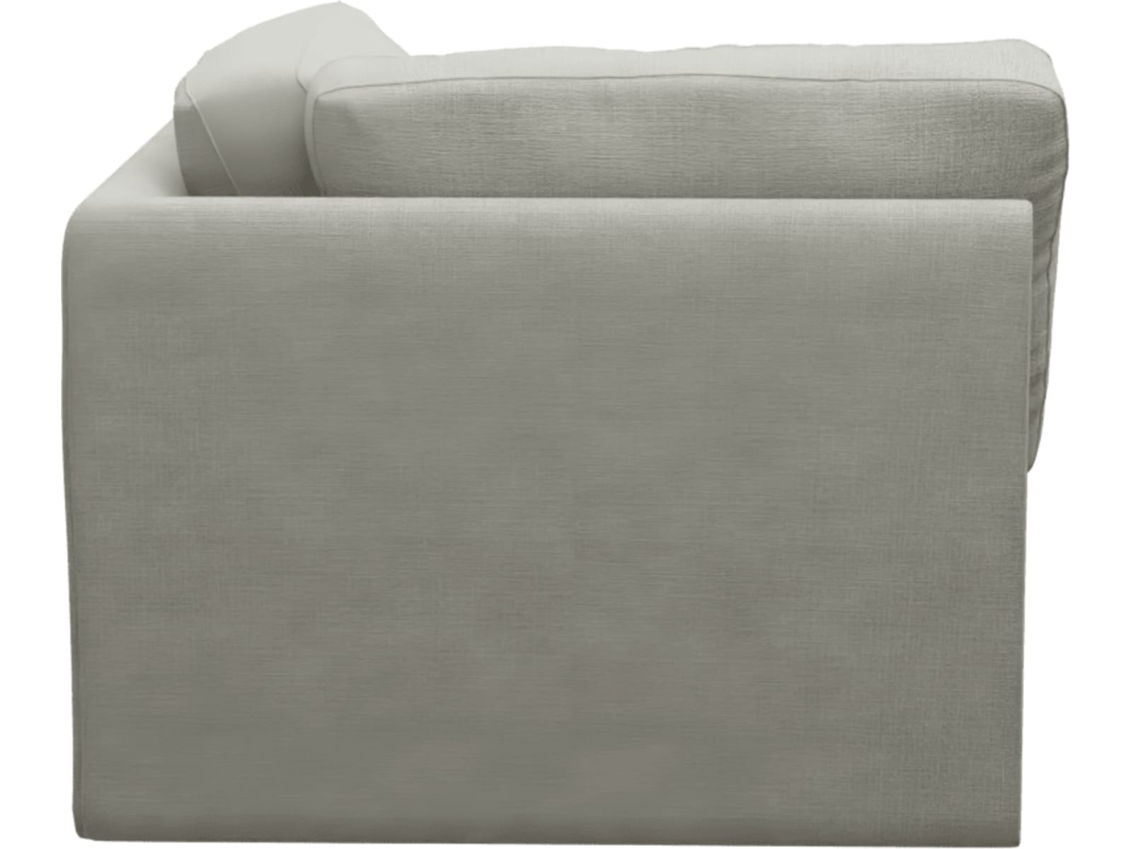 Monica Toorak Pebble Corner Sofa Chair Module color Toorak Pebble
