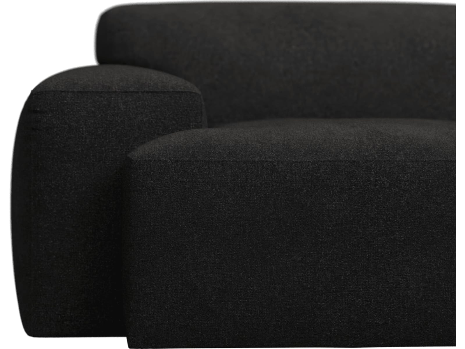 Copenhagen California Charcoal Chaise Sofa - 3 Seater color California Charcoal