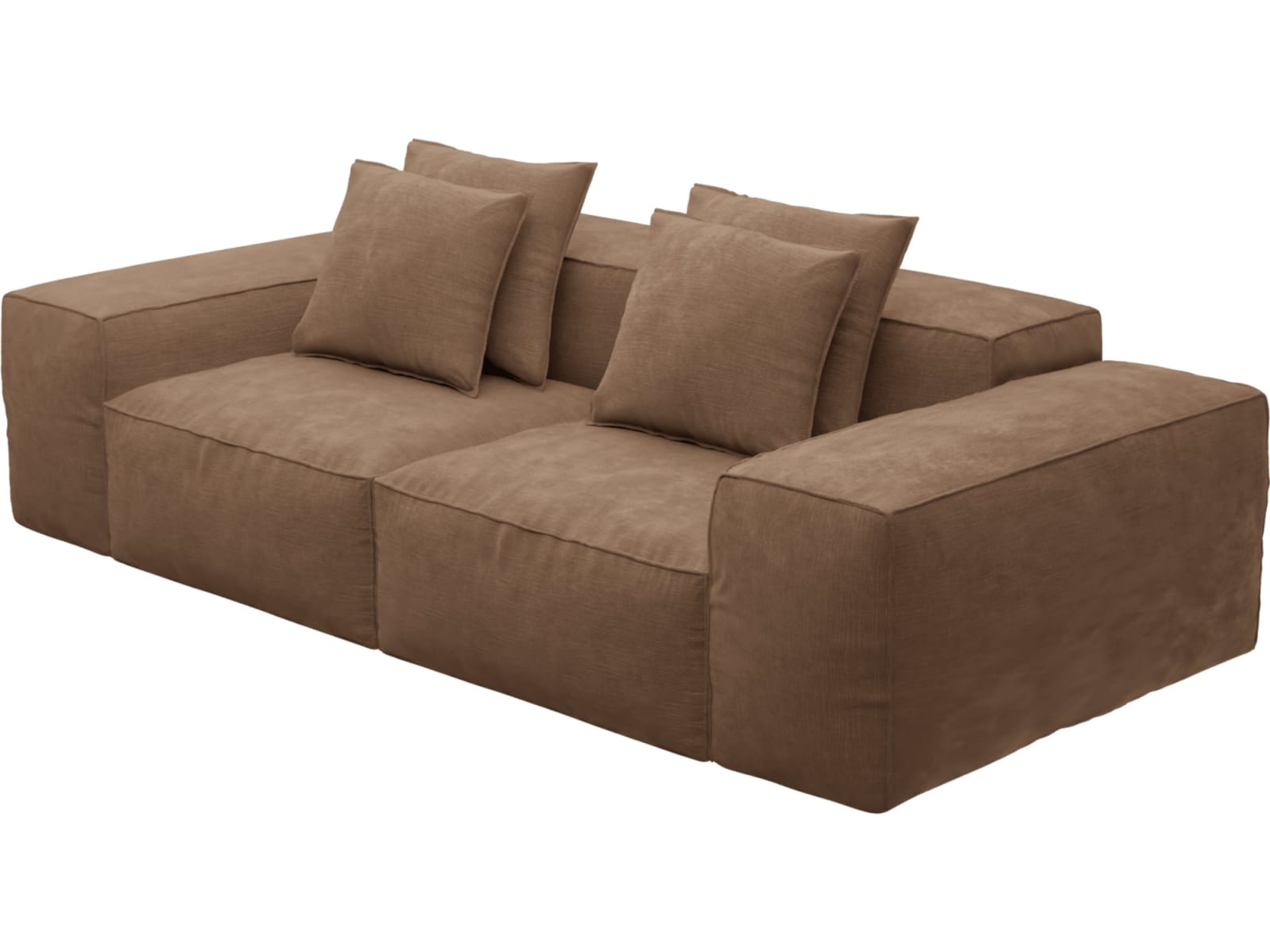 Riley Tribute Chestnut Modular Sofa - 2 Seater color Tribute Chestnut