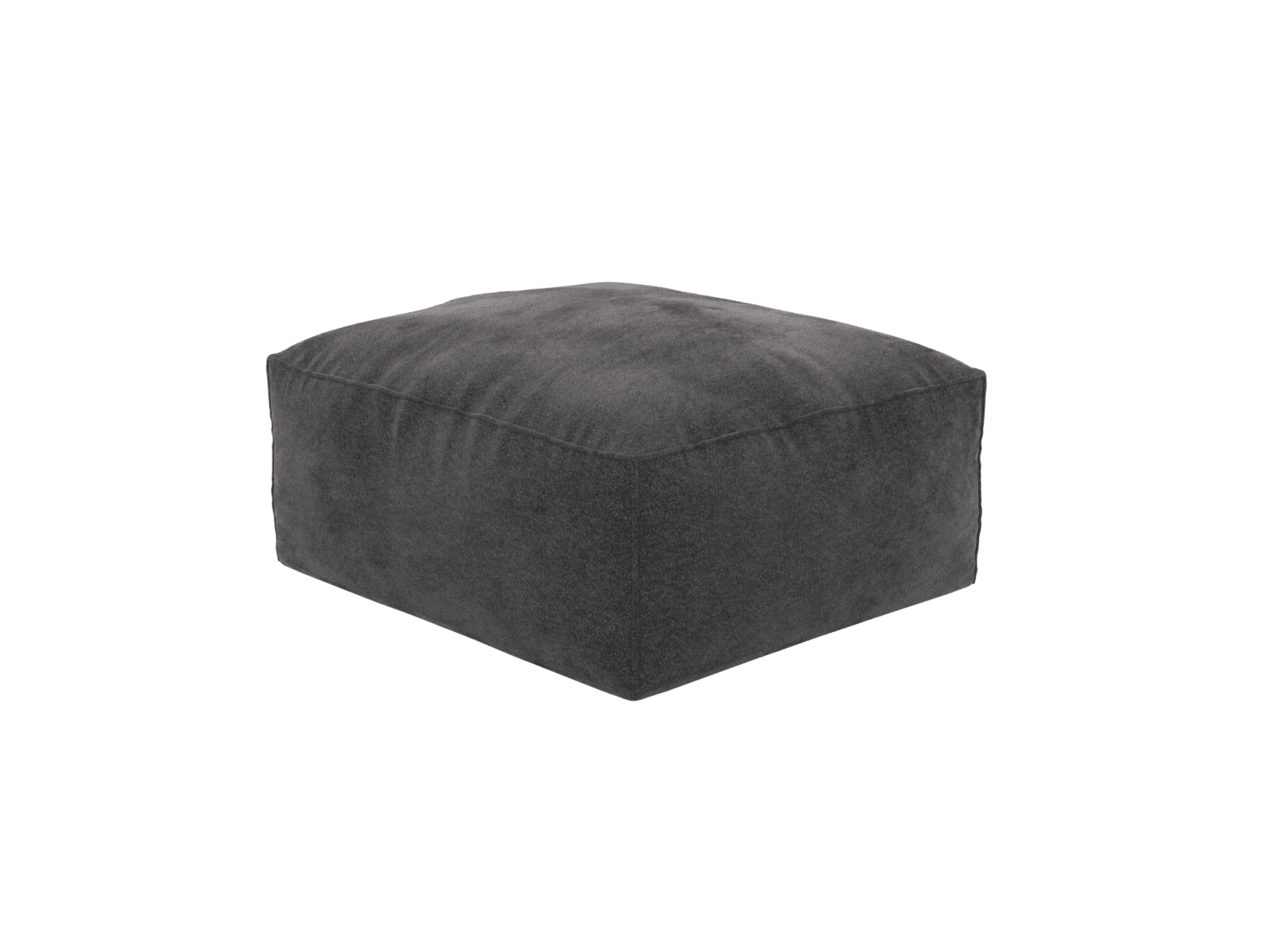 Riley California Charcoal Modular Small Ottoman color California Charcoal