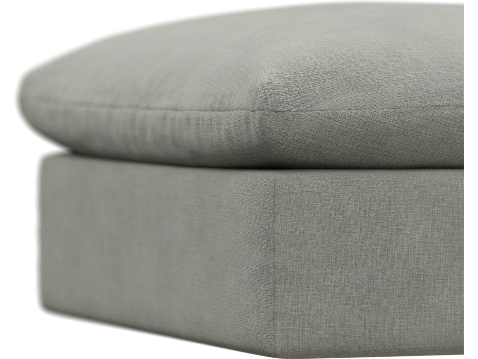 Willow Toorak Pebble Ottoman color Toorak Pebble
