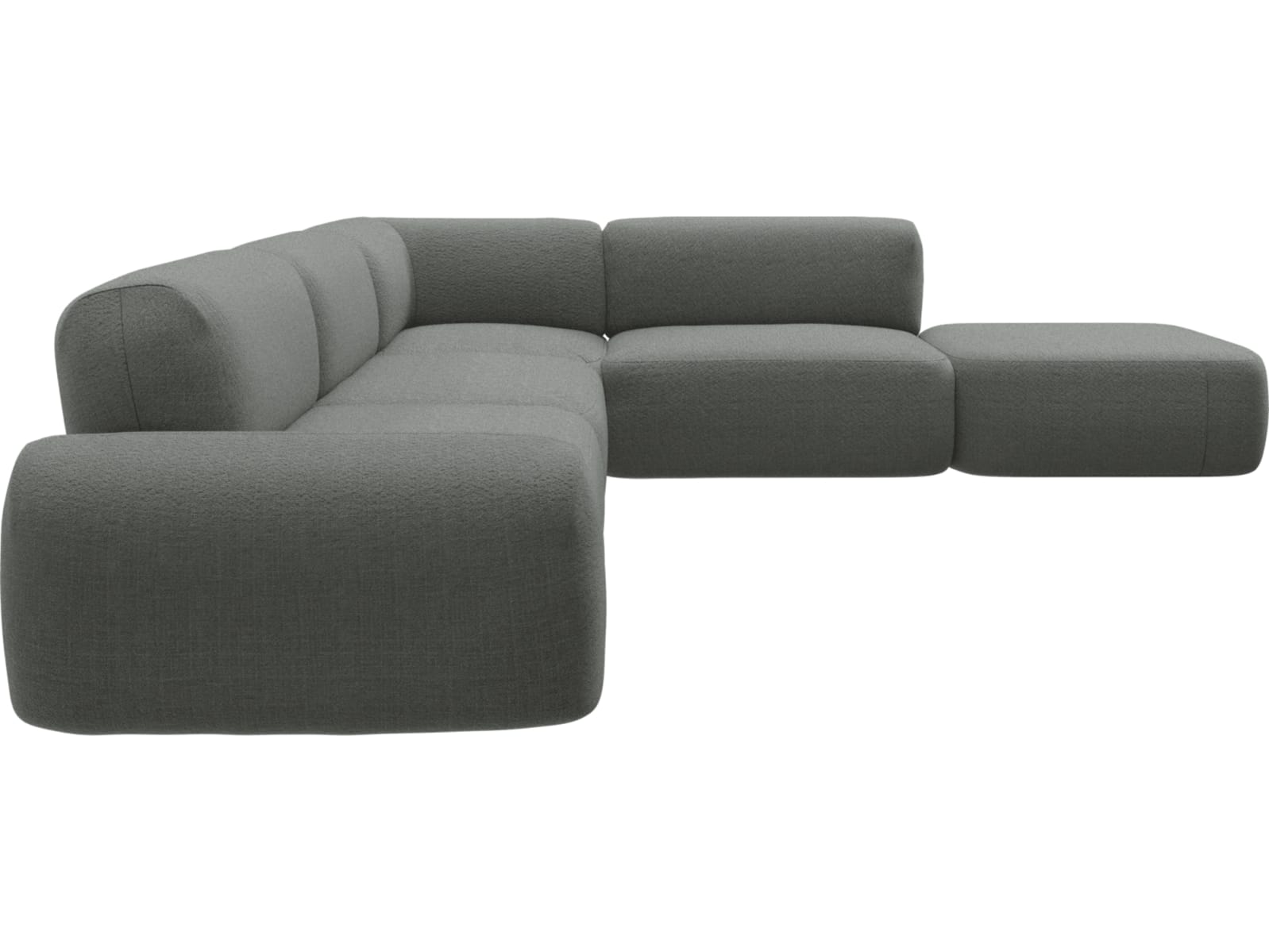 Beckett Tribute Storm Modular Sofa - 6 Piece color Tribute Storm