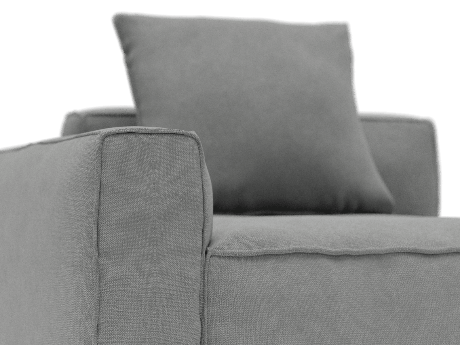 Riley Apt Maya Flint Left Arm Facing Chair Module color Maya Flint