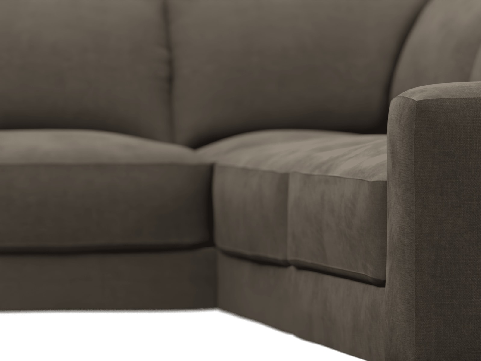 Monica Muse Mink Corner Sofa - 5 Seater color Muse Mink