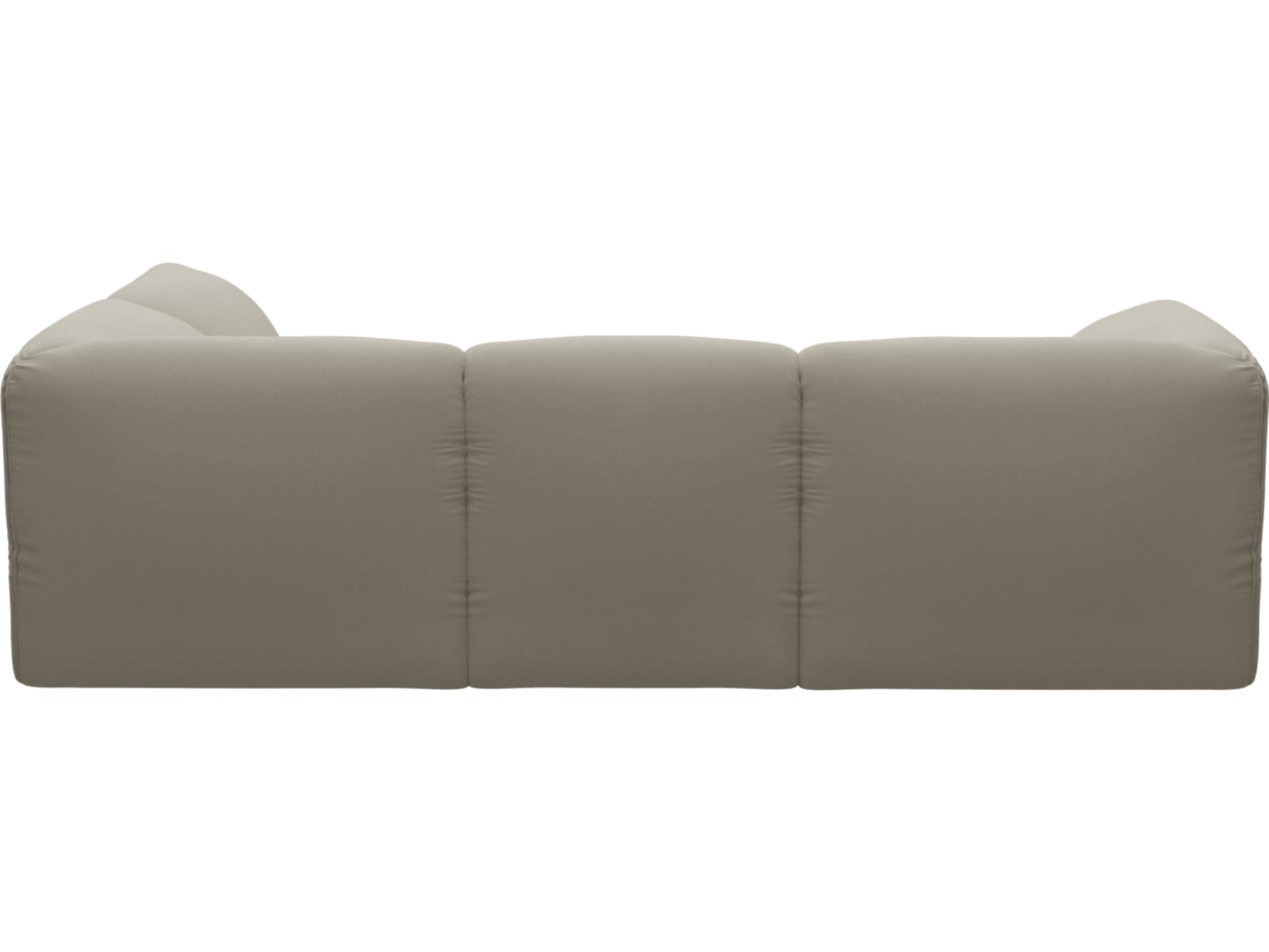Kai Plaza Natural Modular Sofa - 4 Seater and Ottoman color Plaza Natural