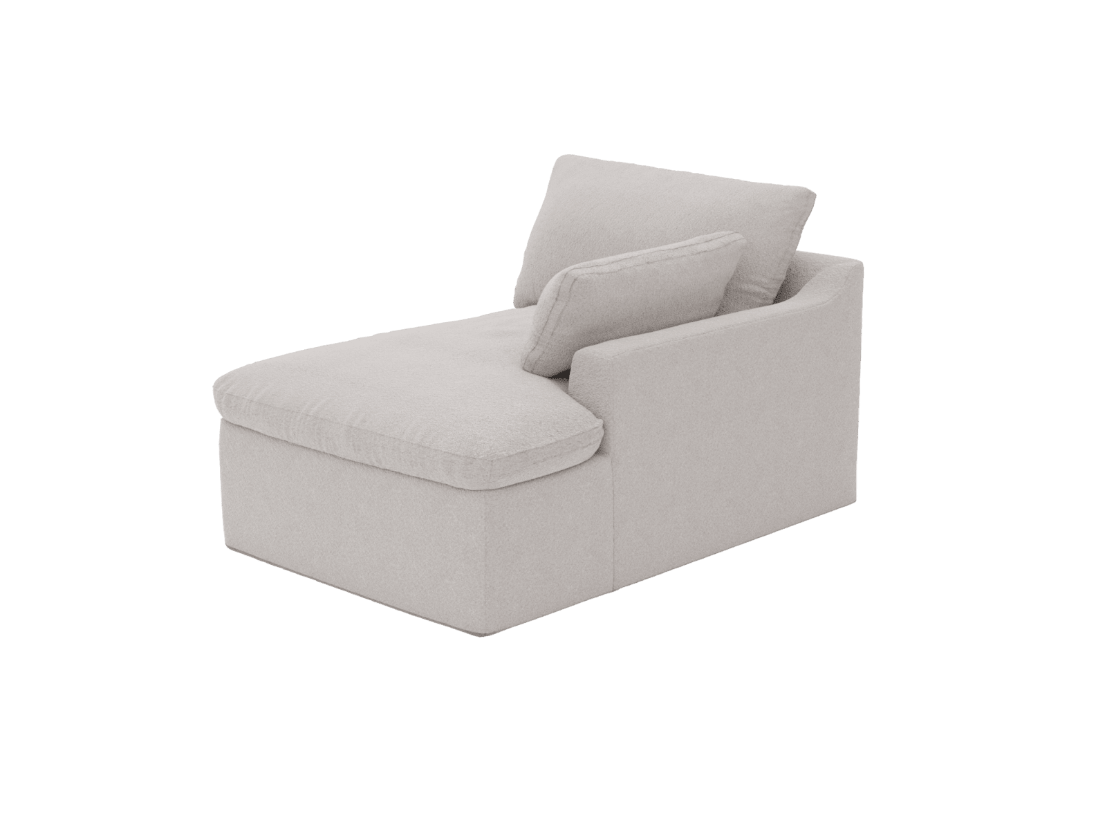 Retreat Boucle Pumice Chaise Sofa Right Arm Facing Module color Boucle Pumice