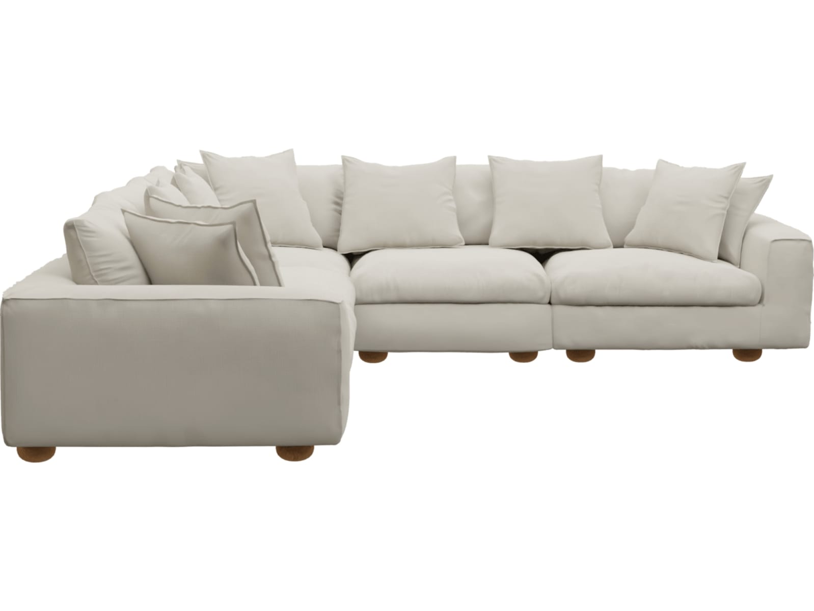 Tully Toorak Pearl Modular Sofa - 5 Piece color Toorak Pearl