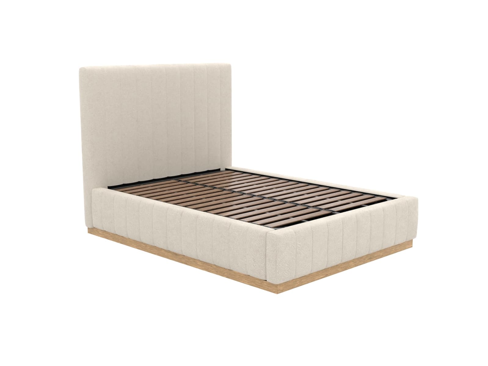 Brentwood Gas Lift Bed Muse Flax color Muse Flax